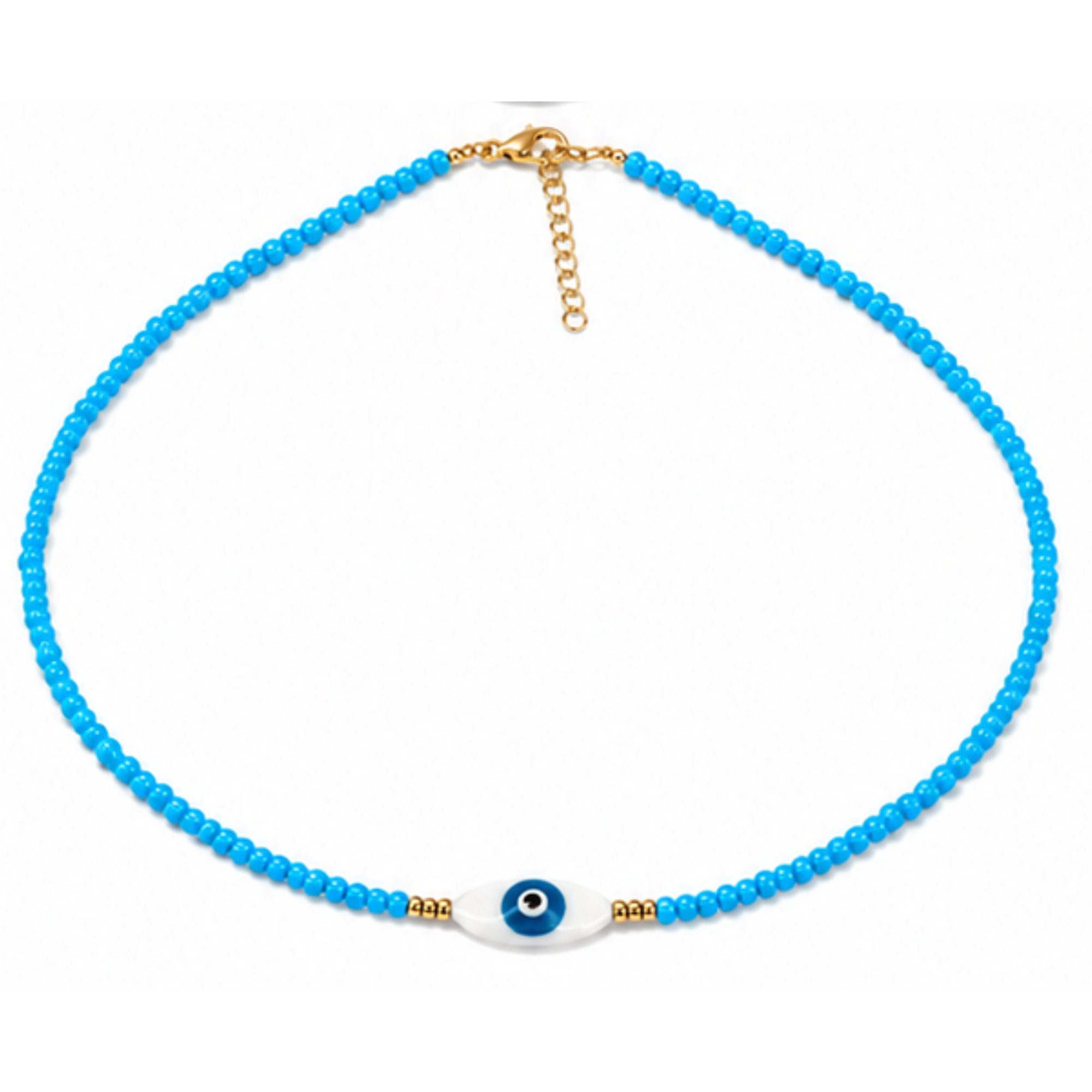 Evil Eye Beaded Necklace