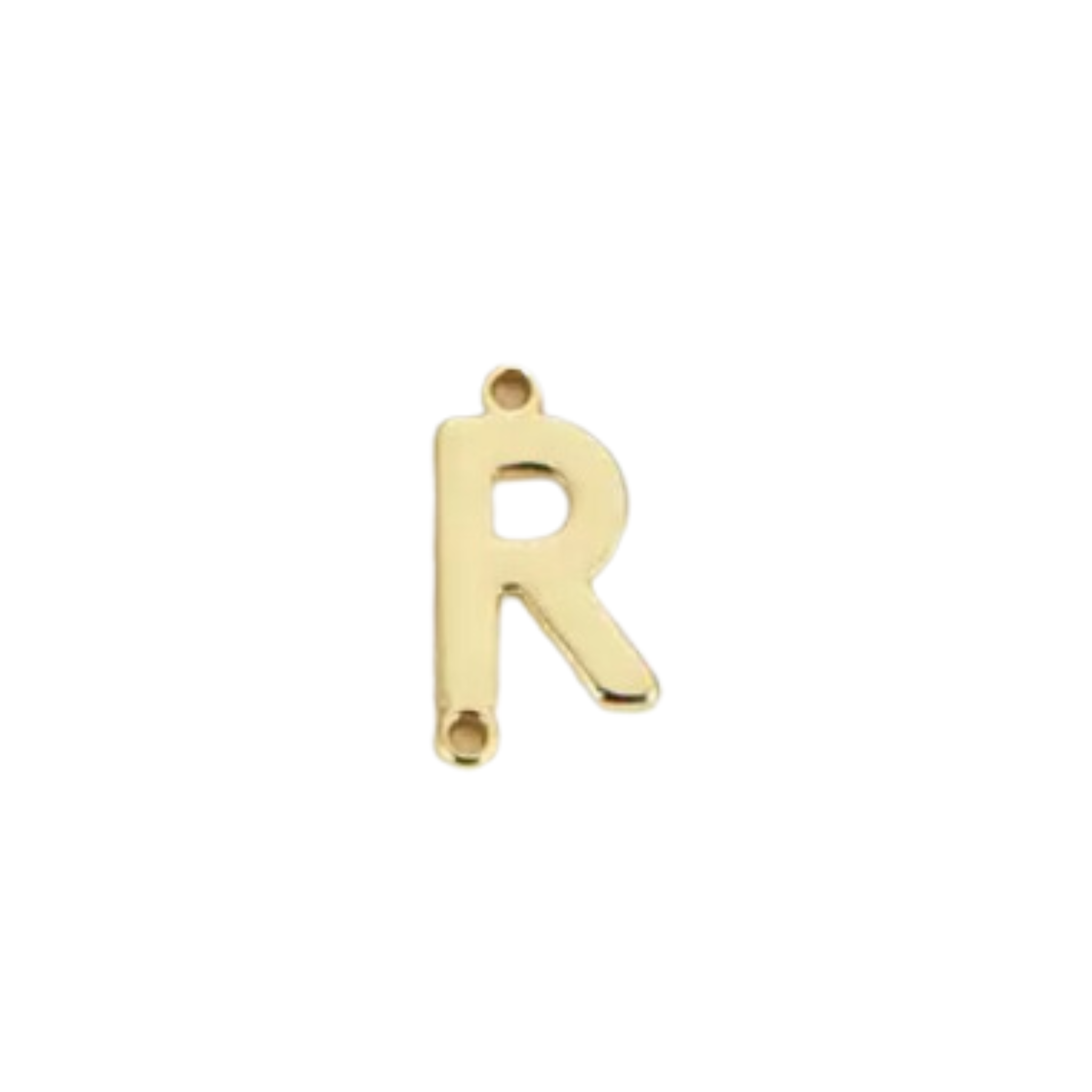 Dainty Initial Charm Connector, Alphabet Pendant