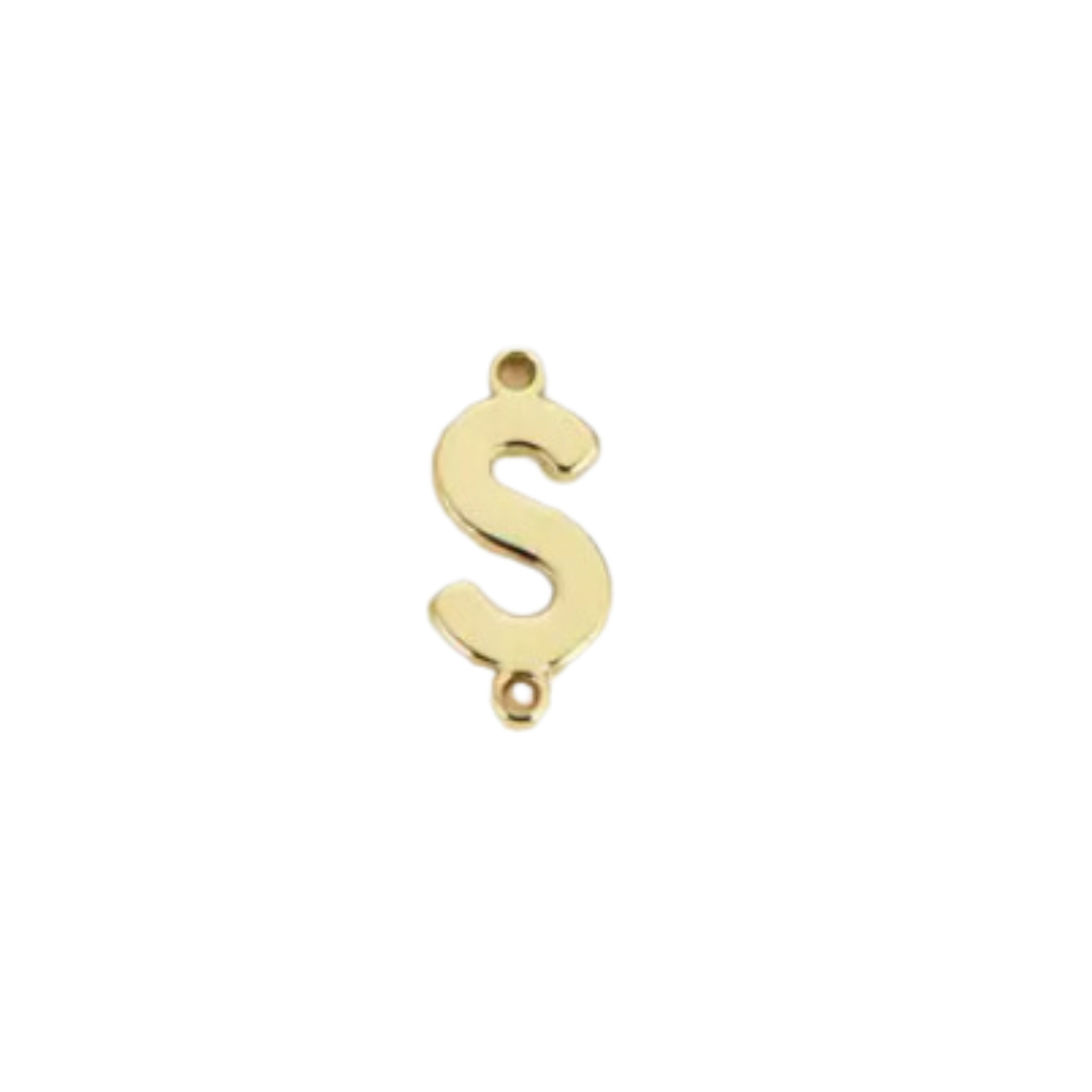 Dainty Initial Charm Connector, Alphabet Pendant