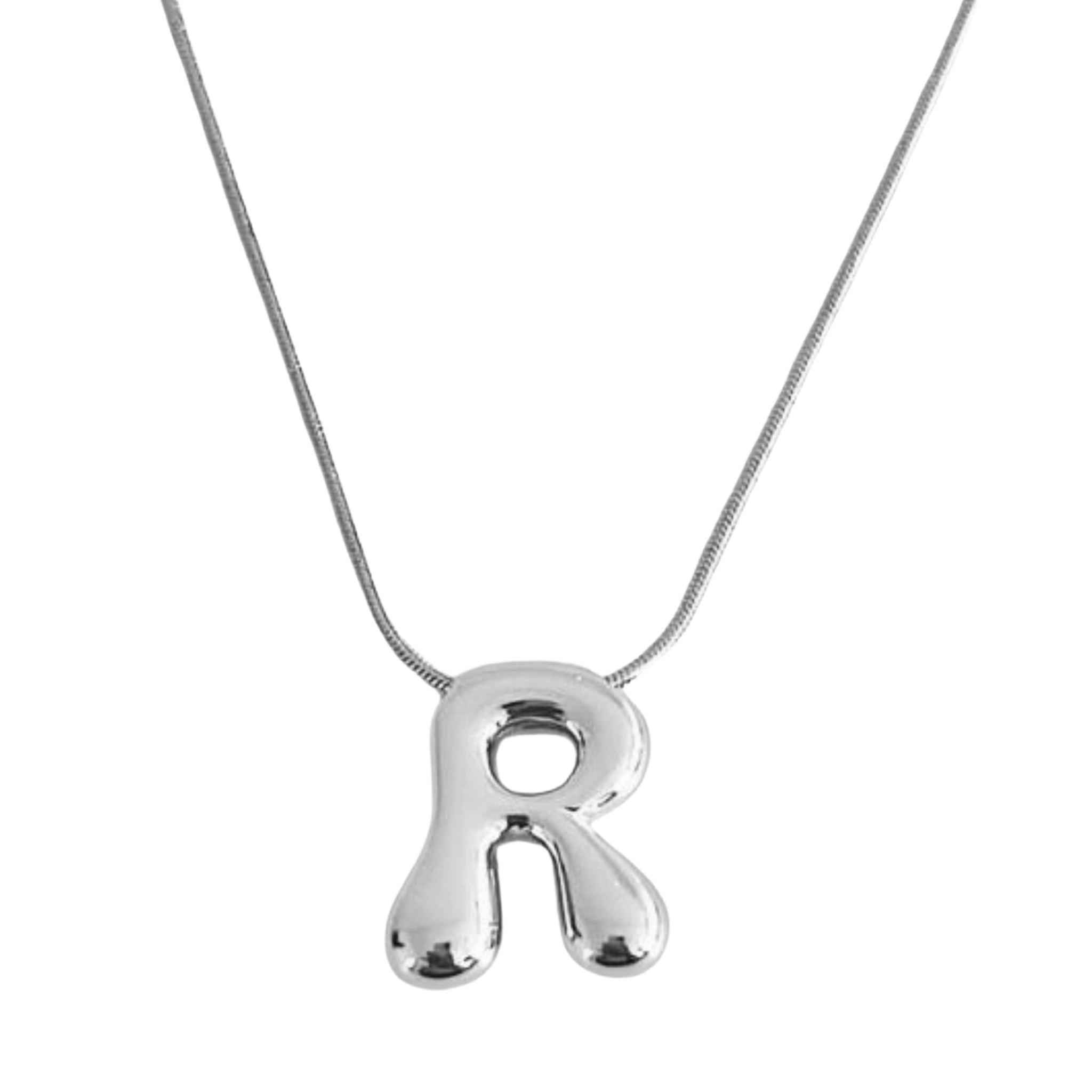 Balloon Letter Initial Necklace