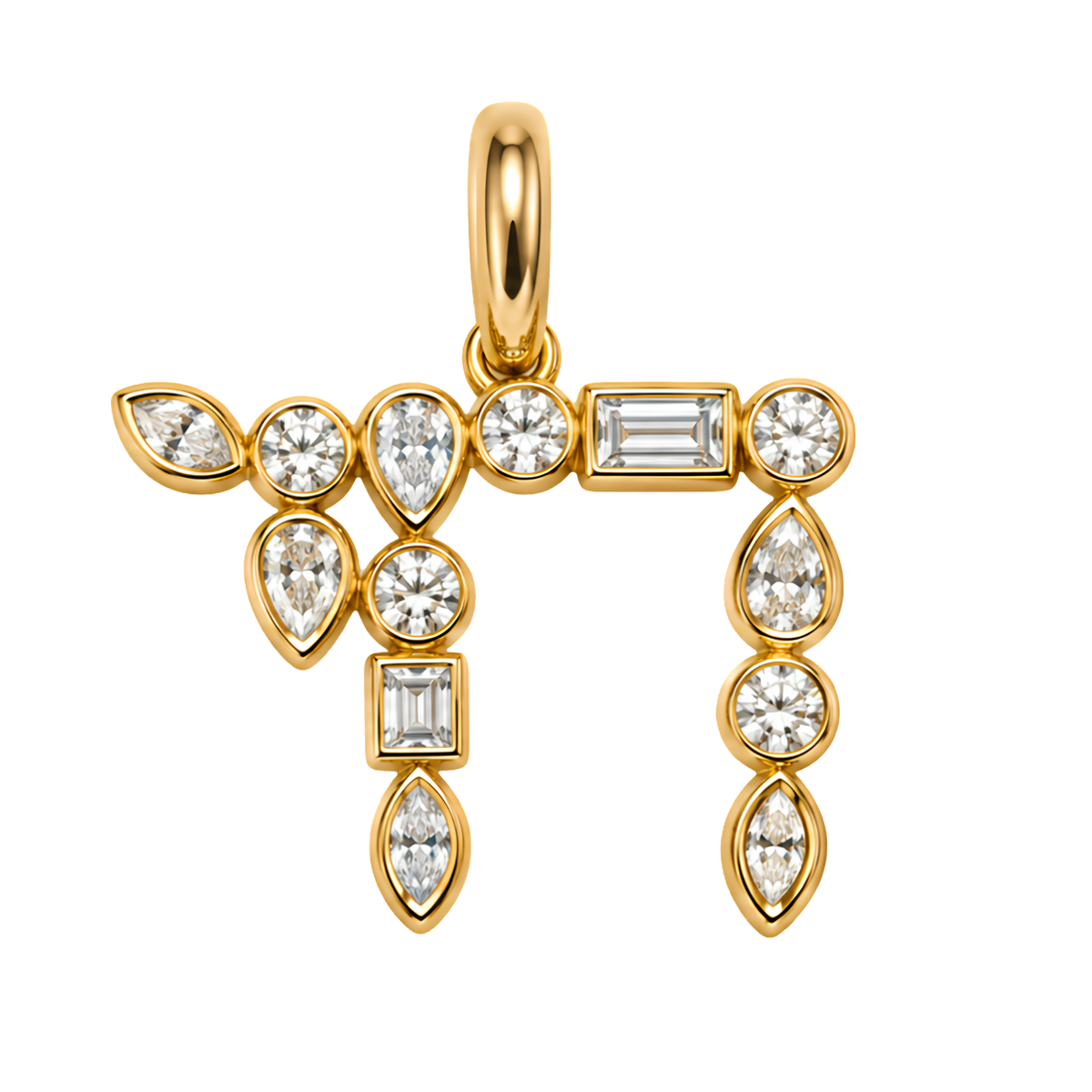 Bezel Set Chai Charm