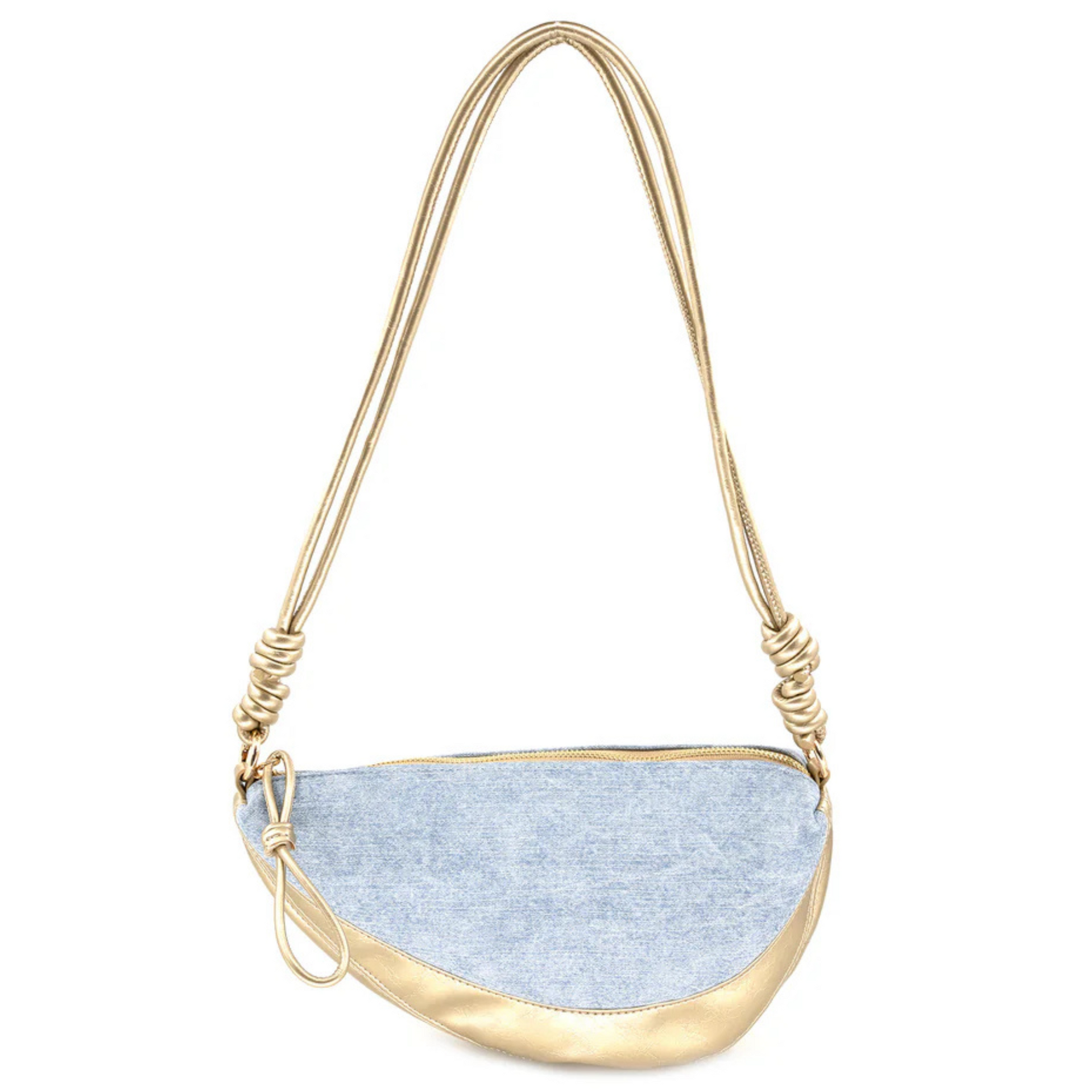 バッグ 2way HALF MOON denim bag Half Moon Denim Shoulder Bag