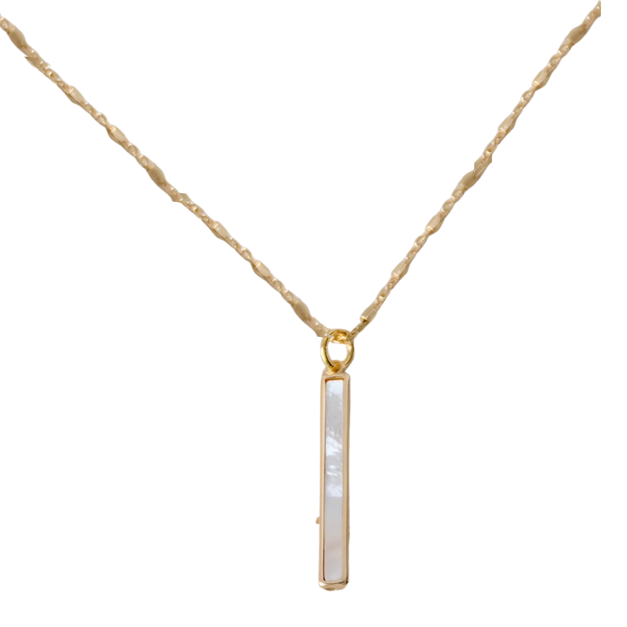 Mother of Pearl Bar Necklace