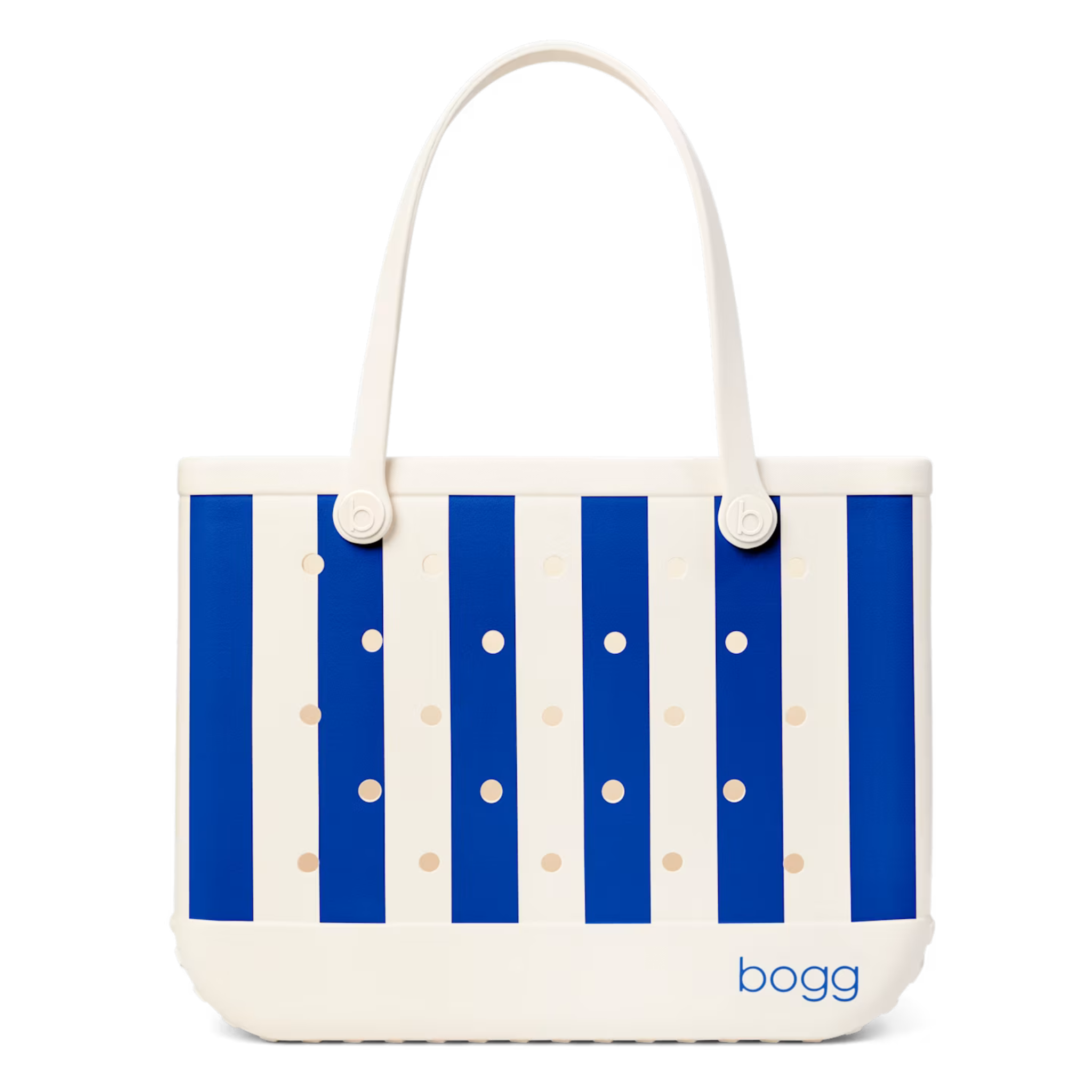 Original Bogg Bag tote in vibrant colors with sturdy handles and spacious interior, perfect for casual outings and storage.