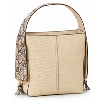 Cream/Brown Snake Skin