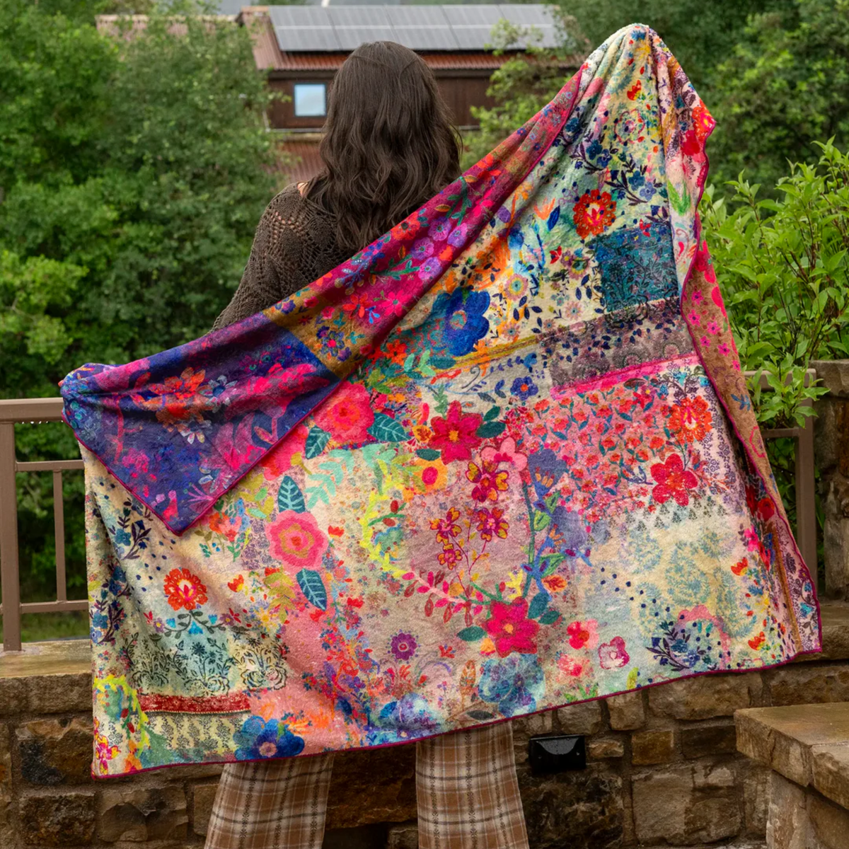Double-Sided Cozy Throw Blanket