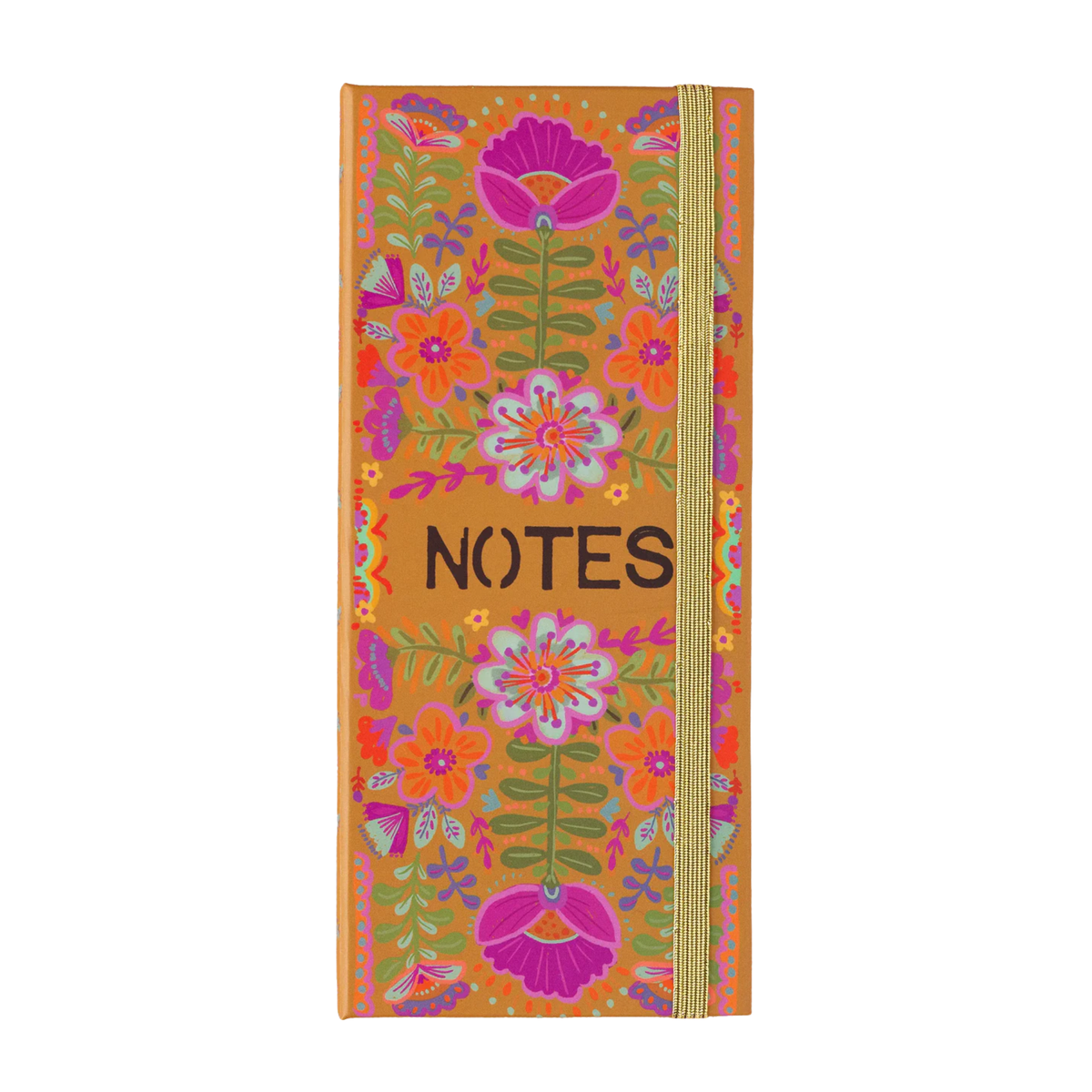 Sticky Note Book - Mustard Folk Flower
