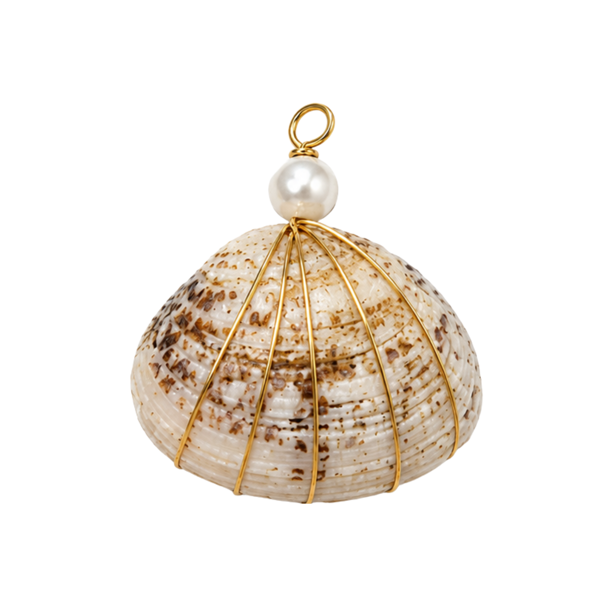 Wire Pearl Shell Charms