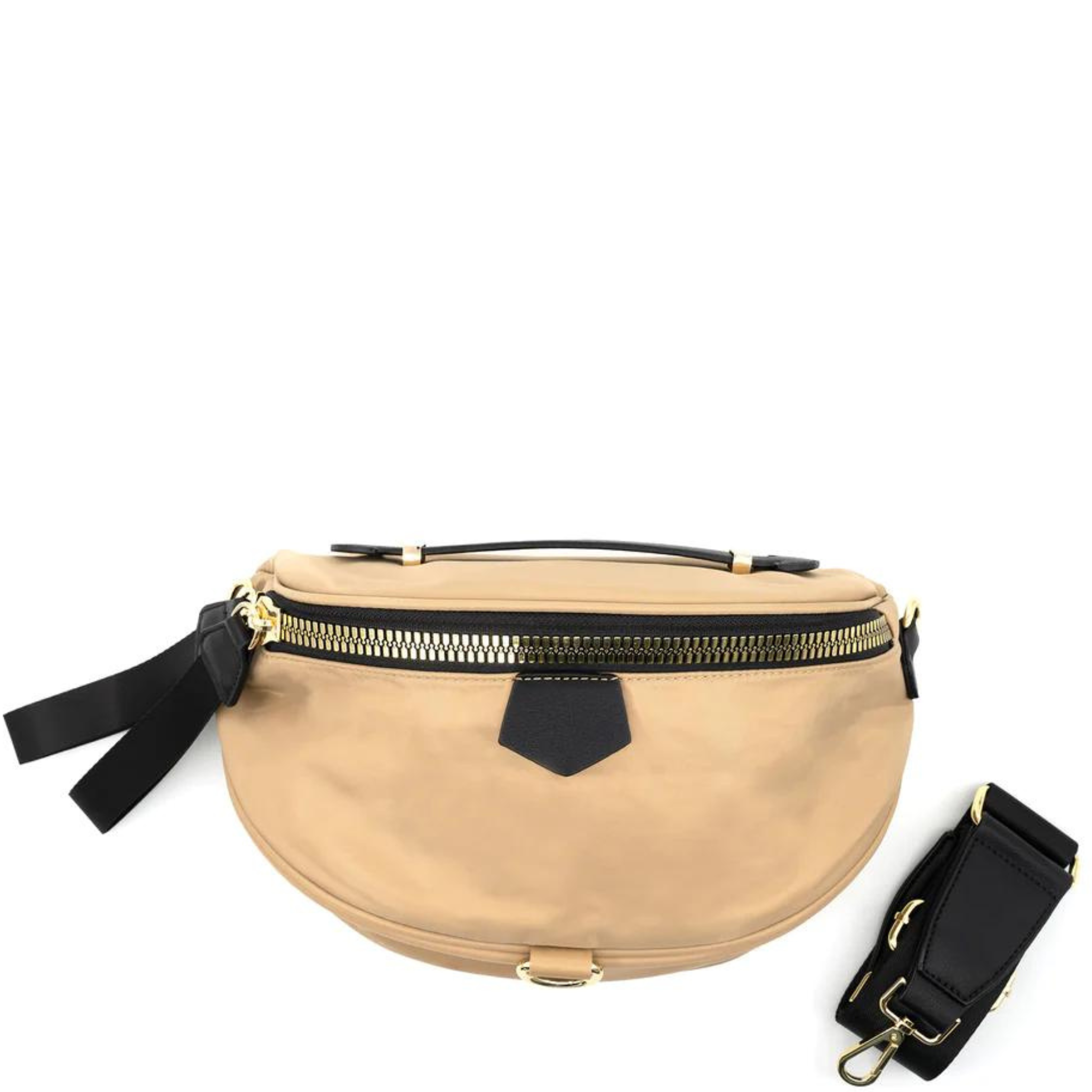 Nylon Sling / Crossbody Bag with Top Handle