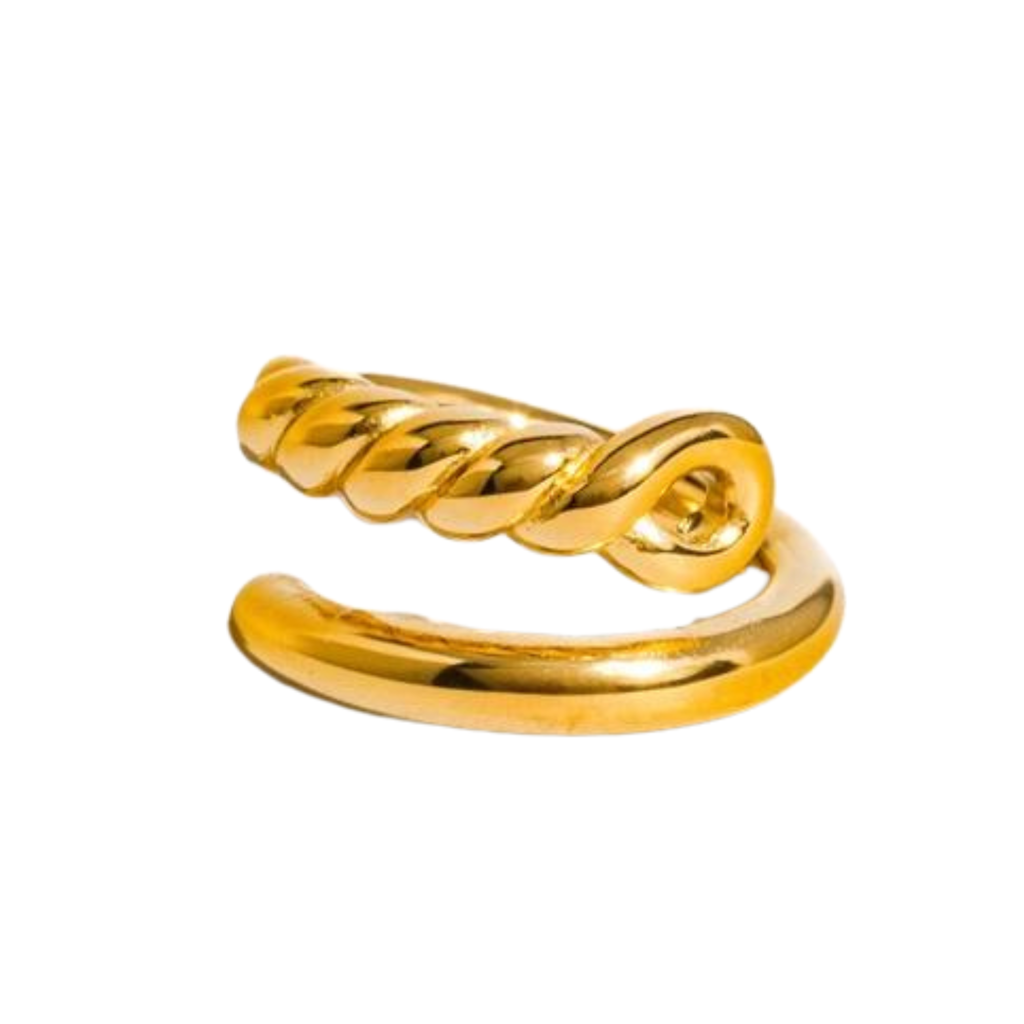 Zendaya 18K Gold Non-Tarnish Braided Ring