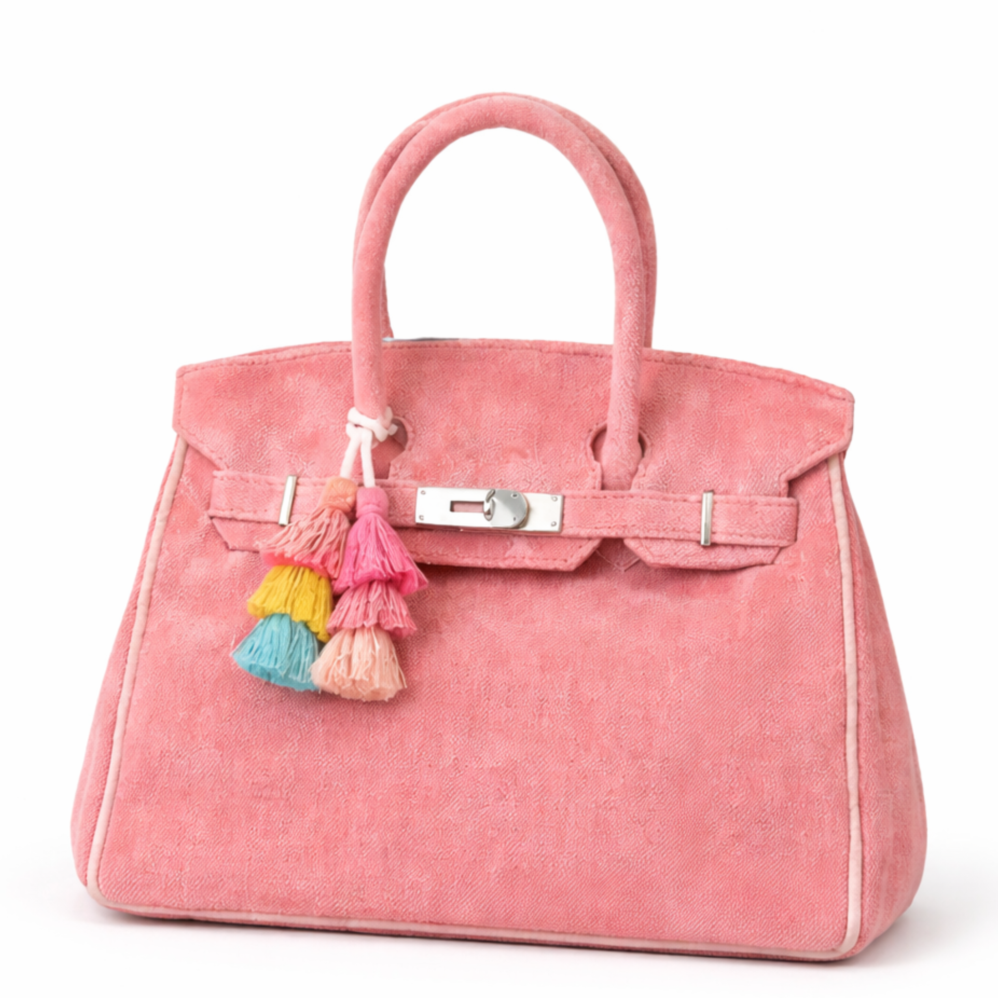 Soft terry cloth boat tote bag in a vibrant color, showcasing spacious interior and sturdy handles.