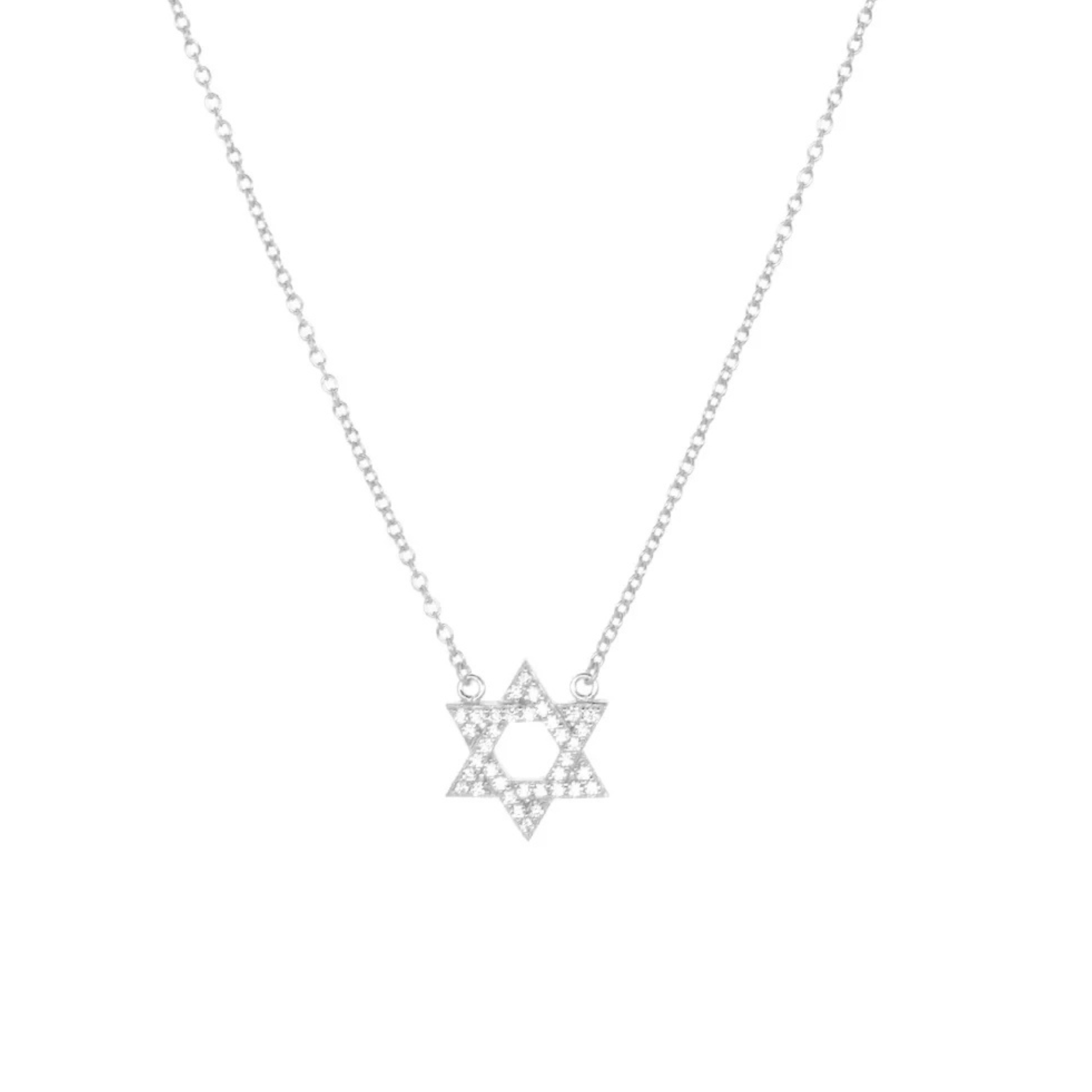 marlyn schiff cz star of david necklace