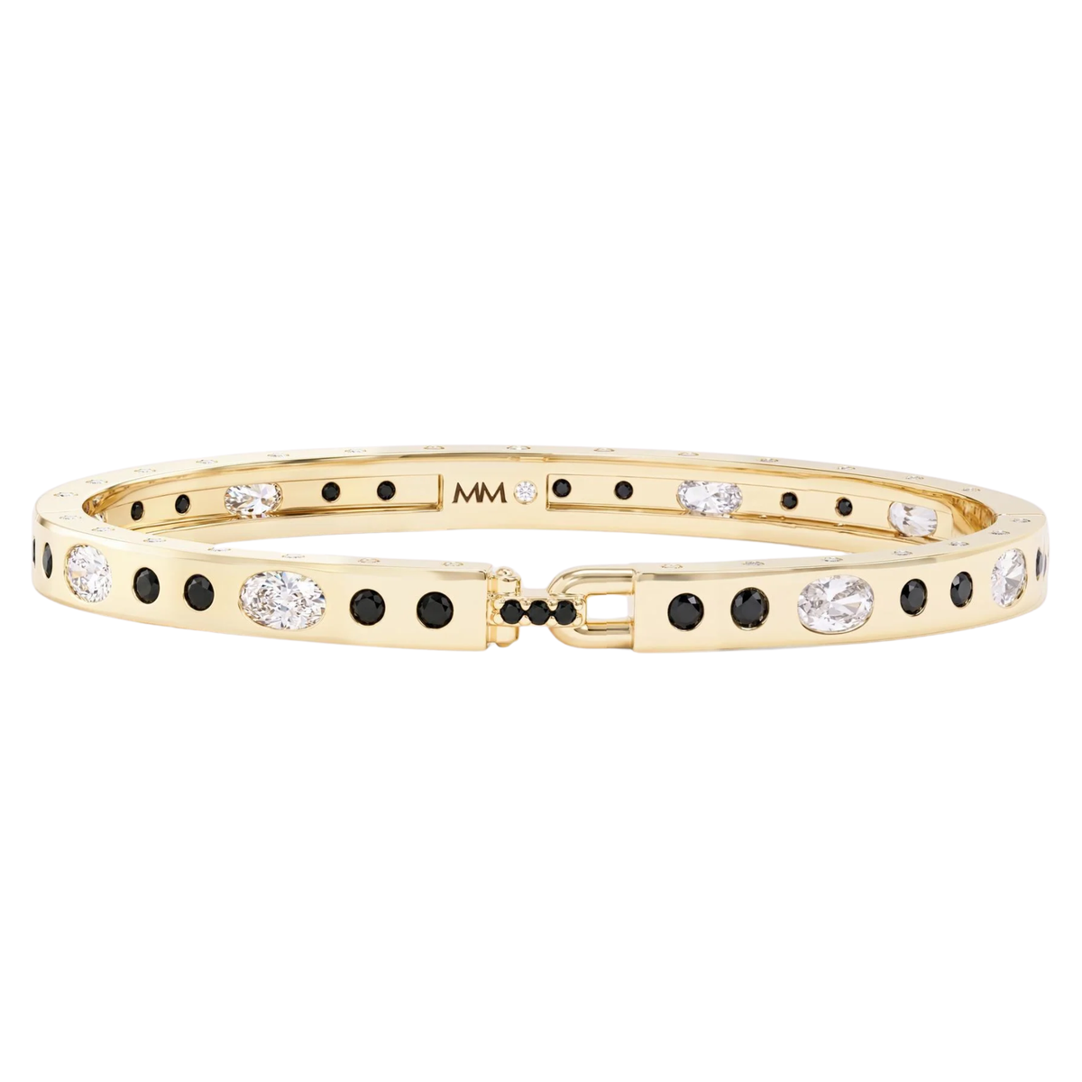 Melinda Maria Ashley Sunset Lock bracelet with 6mm cuff featuring a stylish and secure lock design.
