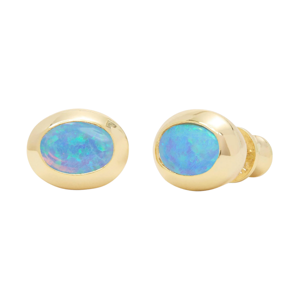 Melinda Maria She's A Boss Stud earrings with bold, gold-tone design and polished finish, ideal for stylish everyday wear.