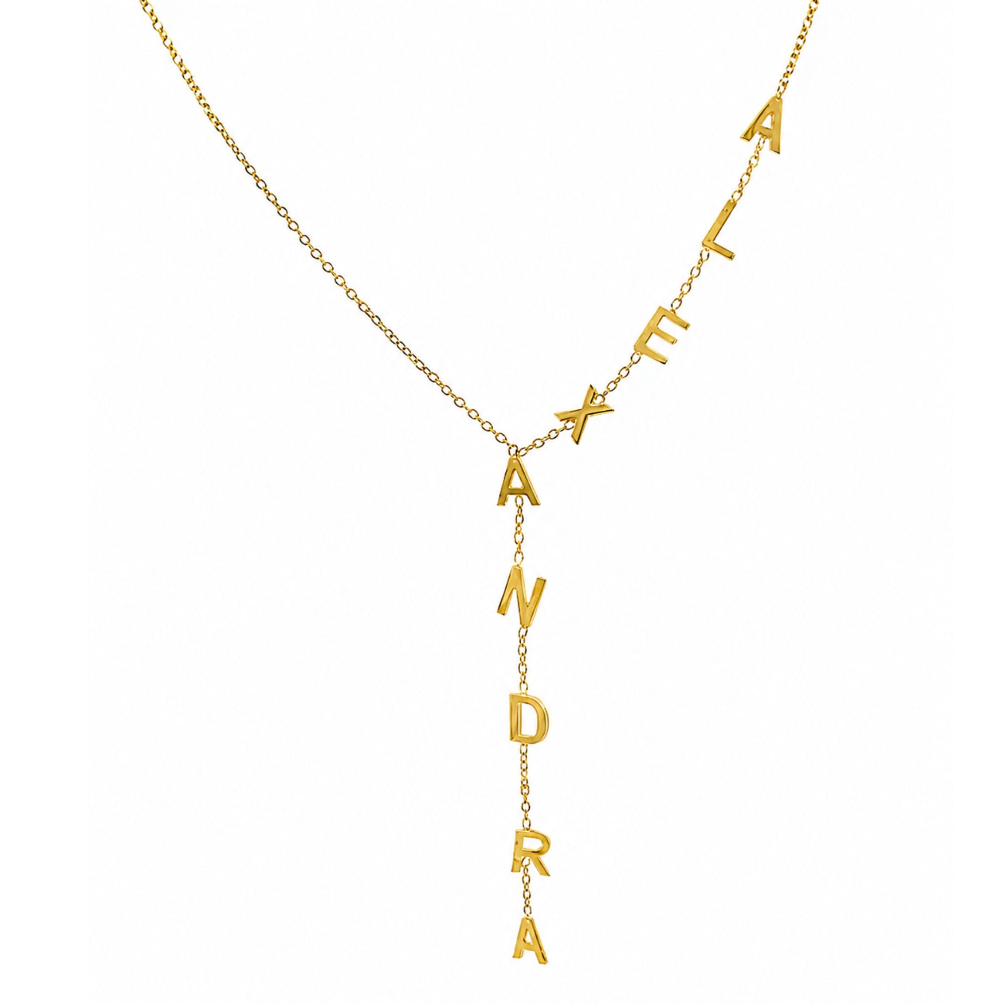 Custom Lariat Name Necklace