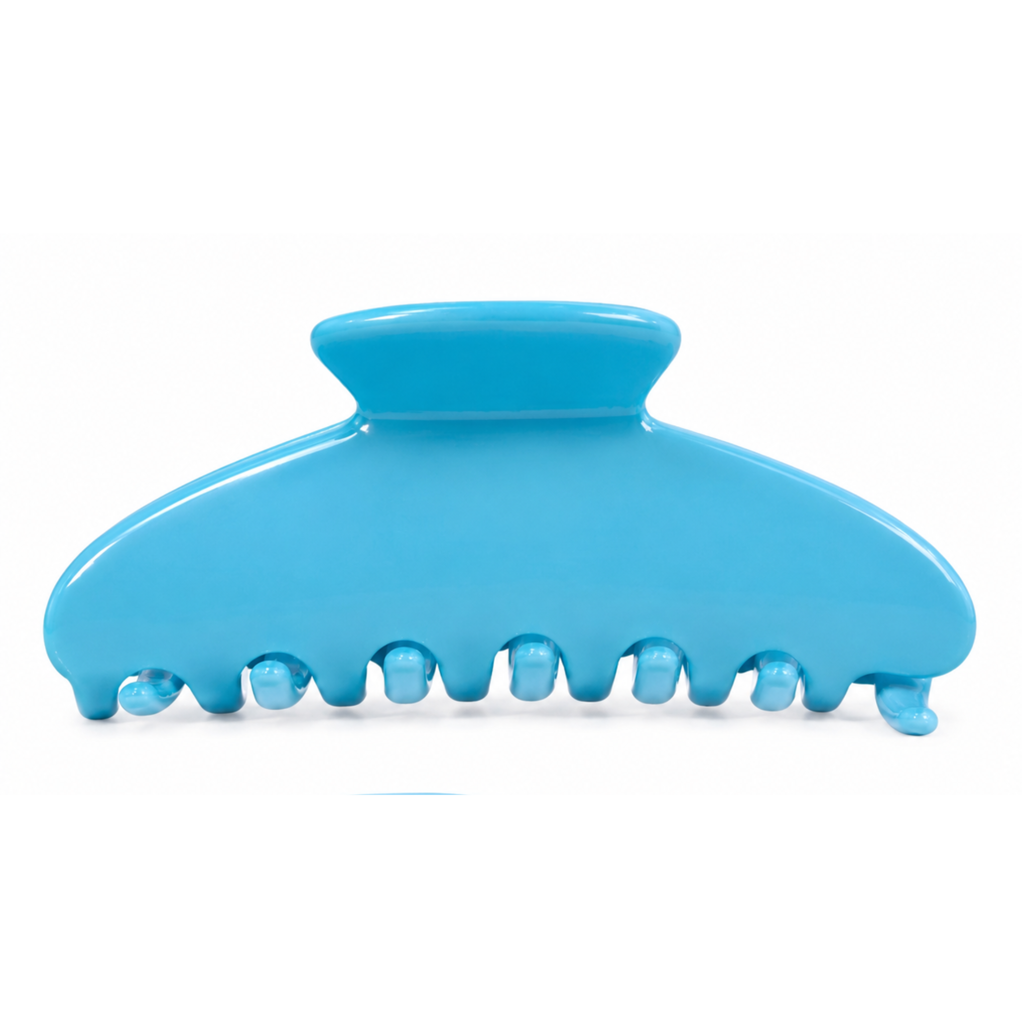 Private label Malibu Blue hair clip, stylish hair accessory with a vibrant blue color, perfect for hair styling and decoration.