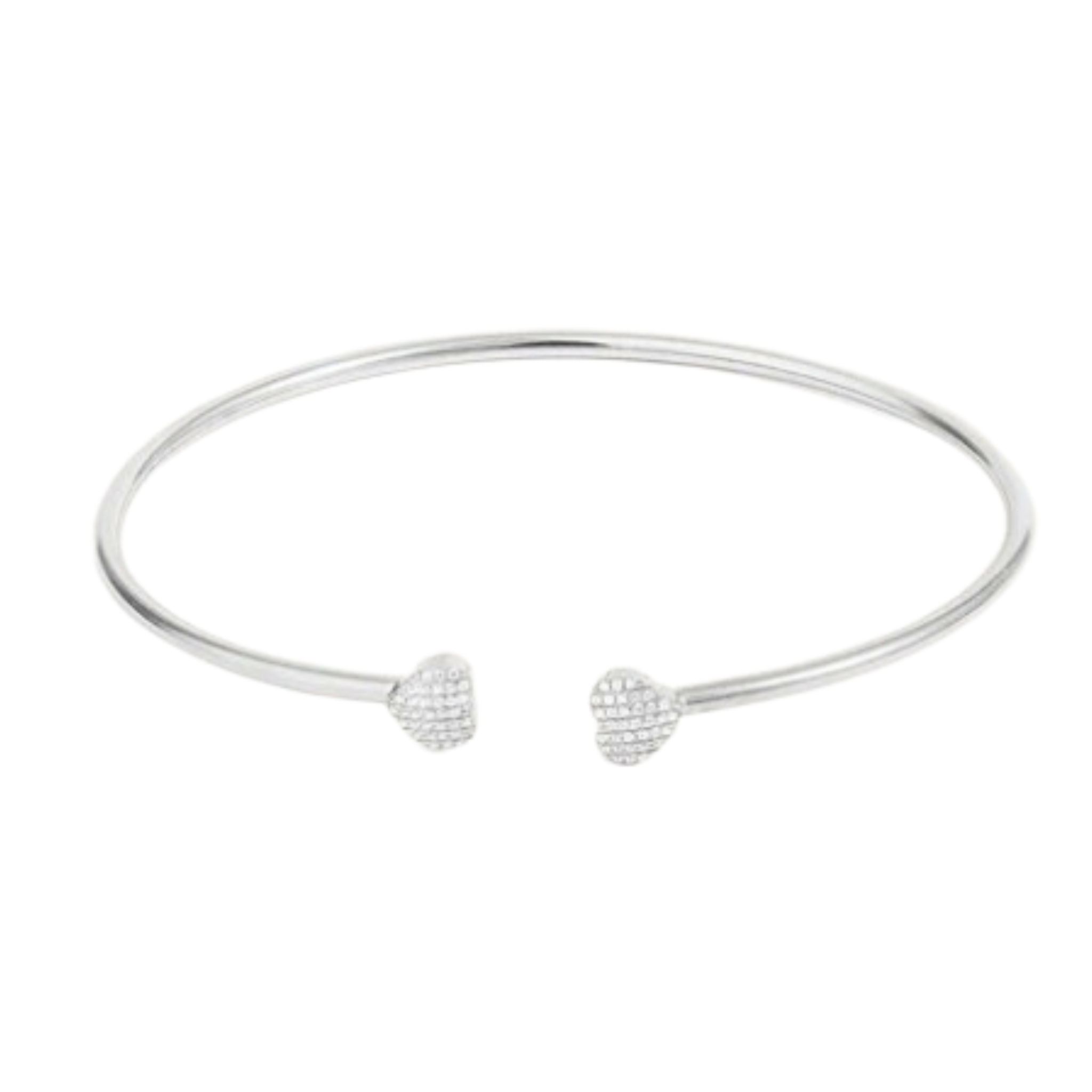 Twin Hearts Cuff Bracelet