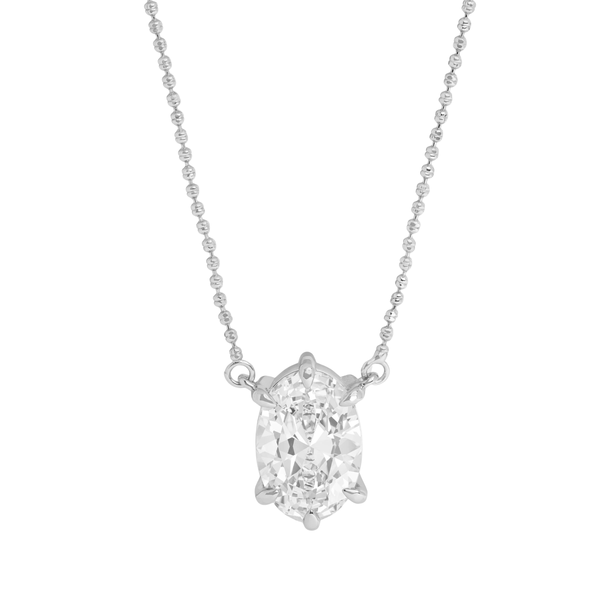 Melinda Maria She's On Point Necklace featuring a sleek, minimal chain with a stylish pendant on a white background.