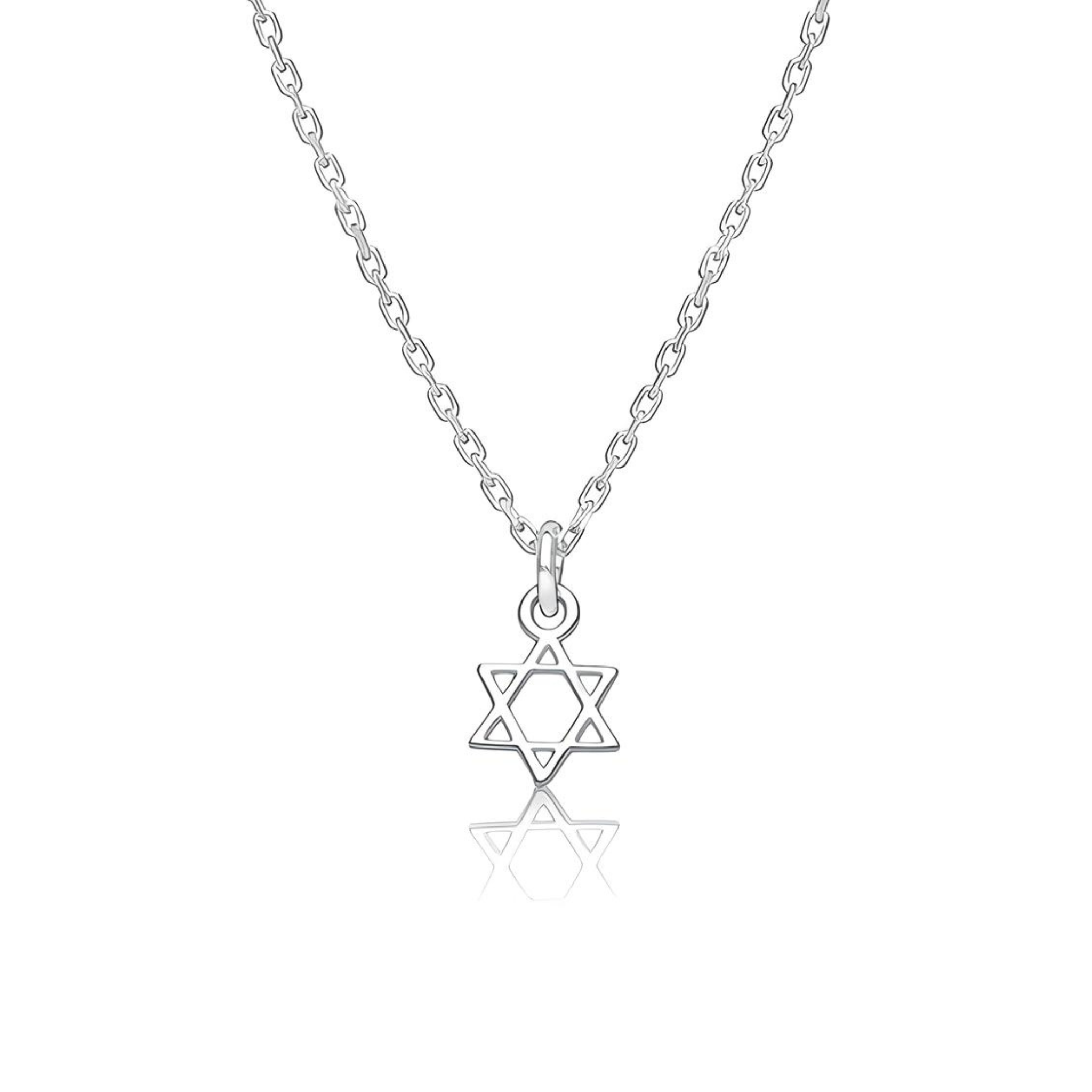 Tiny Jewish Star of David Necklace