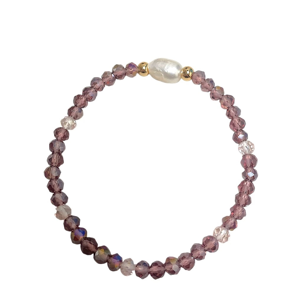 Lilac Fields Crystal Bracelet