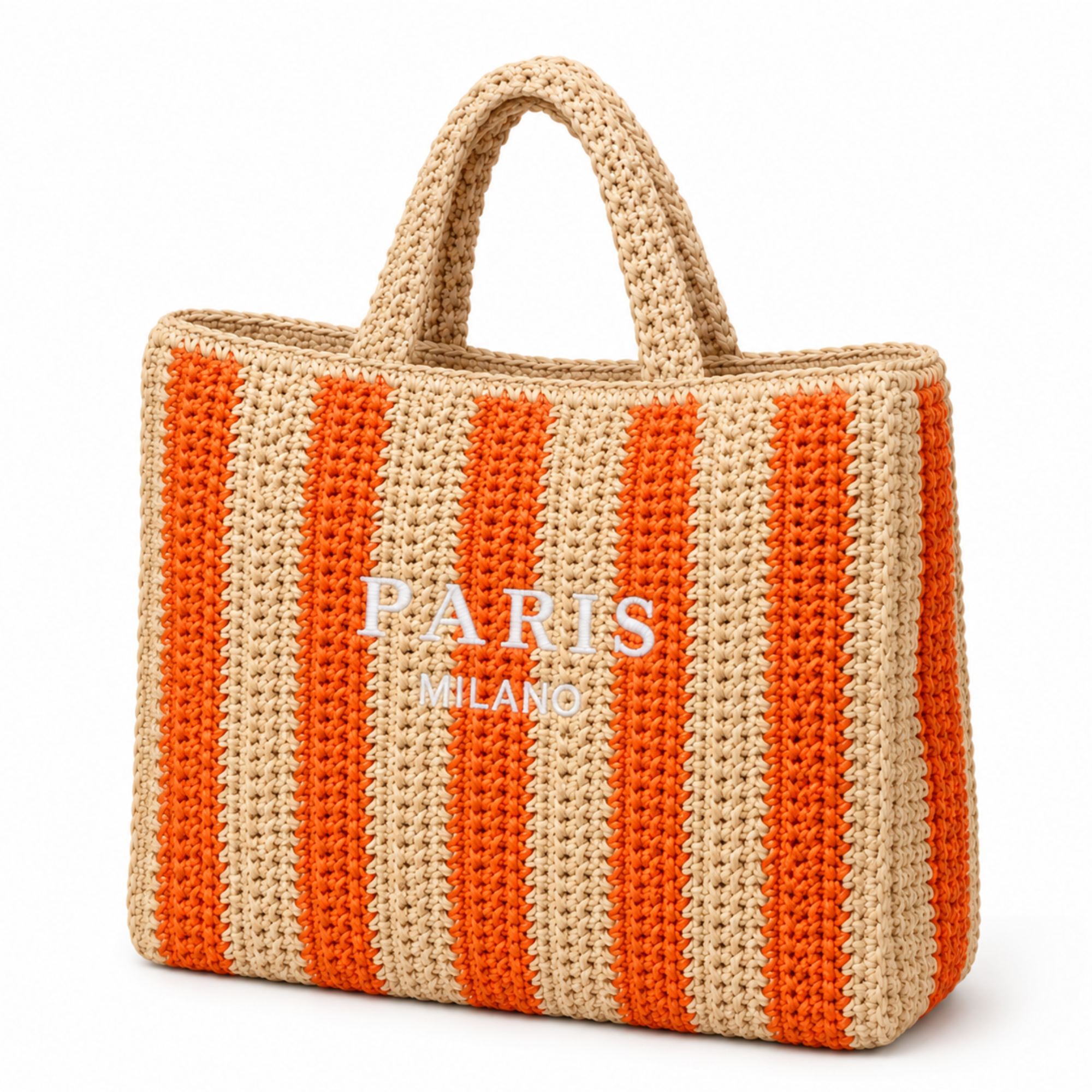 Destination Woven Raffia Tote Bags