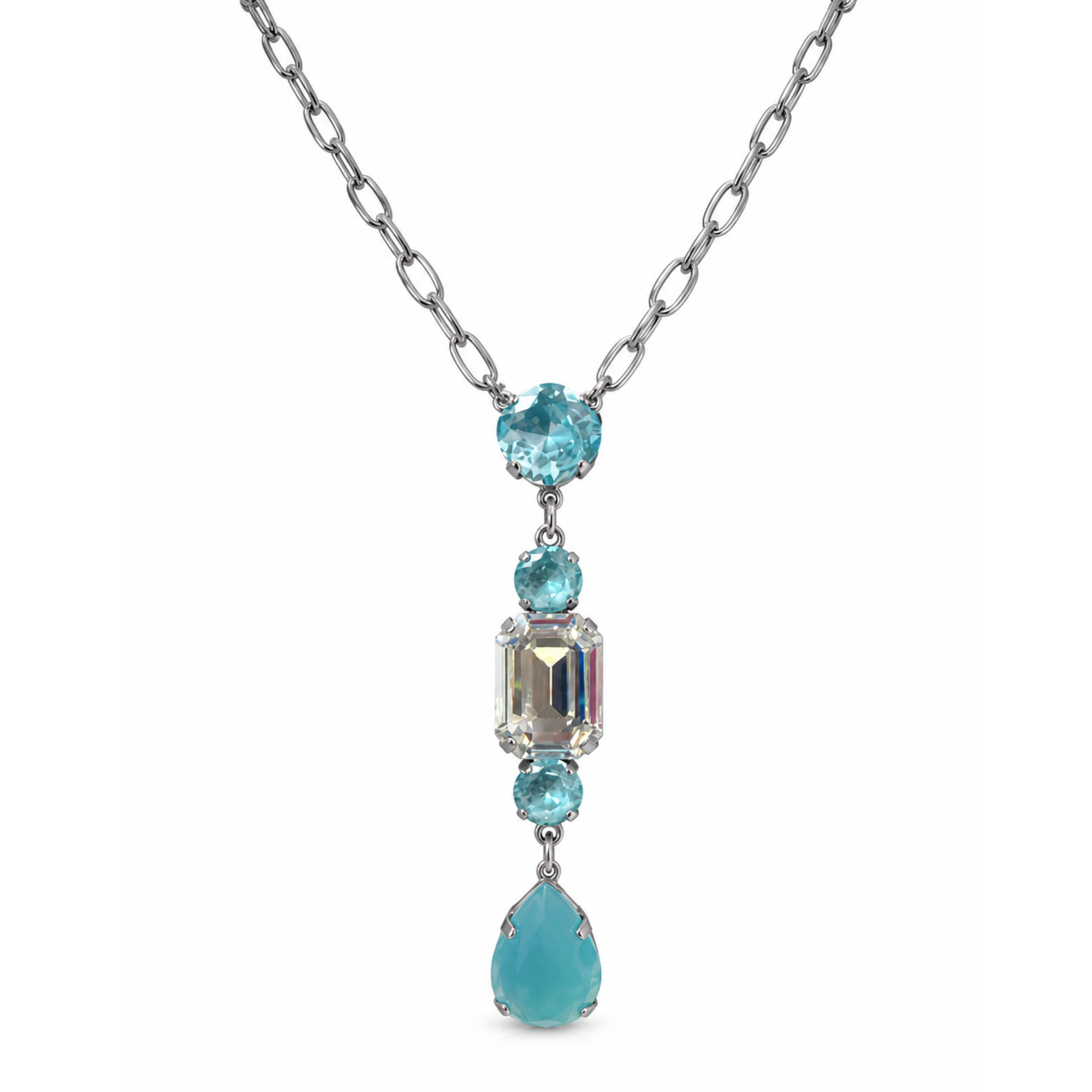 Cathie Nilson Princess Tear Drop necklace featuring a delicate teardrop pendant on a fine chain.