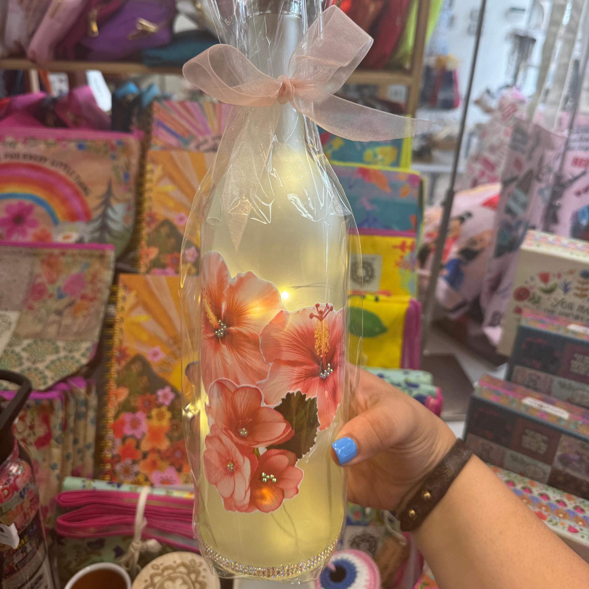 Floral Light Up Bottle