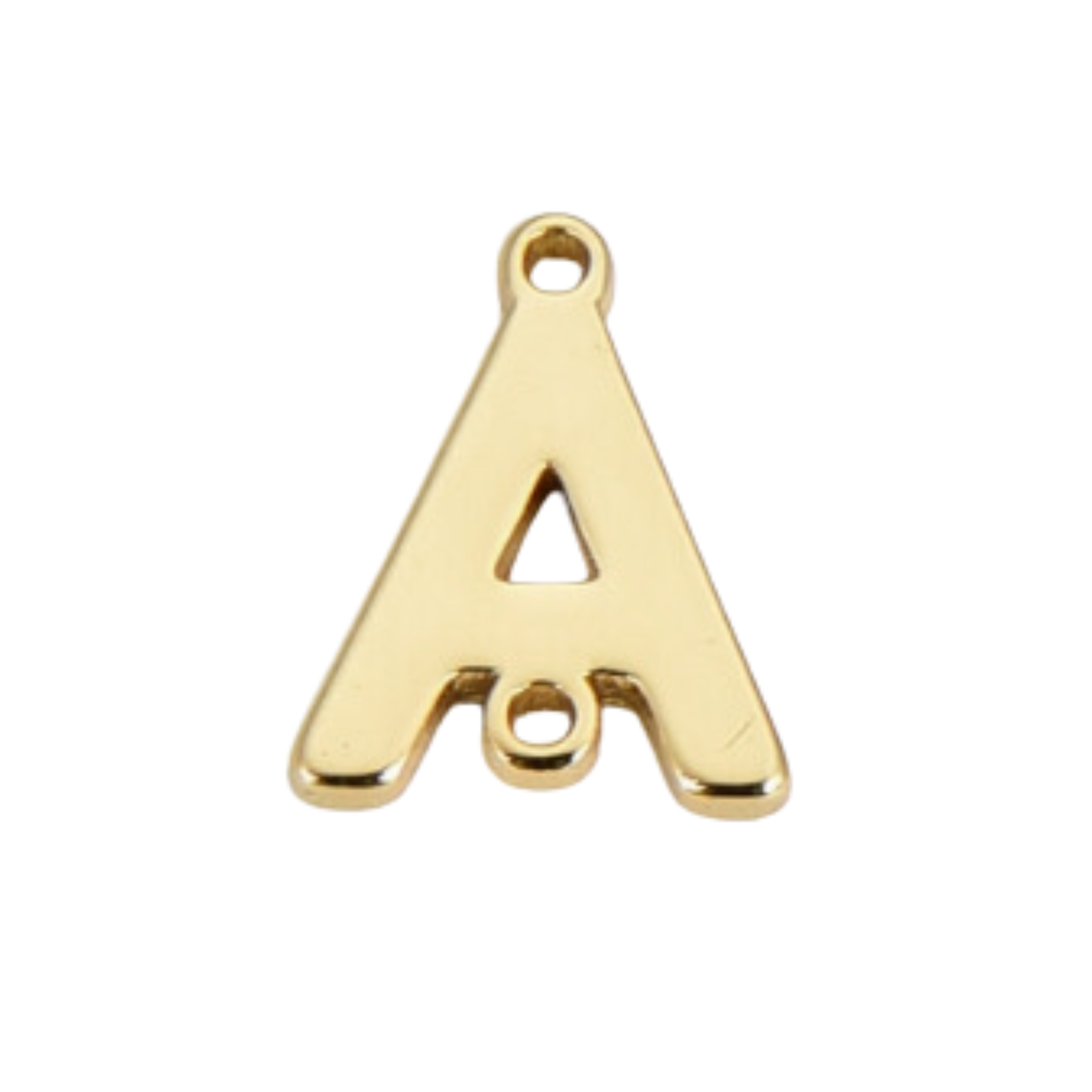 Dainty Initial Charm Connector, Alphabet Pendant