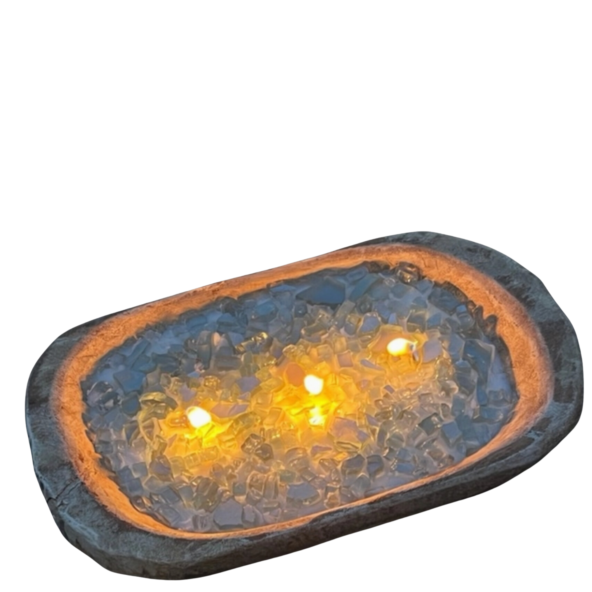 "Fire Bowl" Dough Bowl Soy Candle (Citronella)