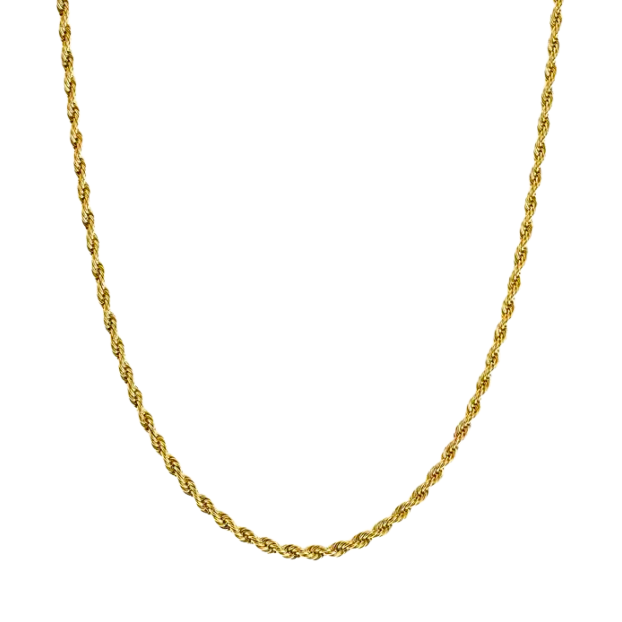 Gold Rope Chain Necklace