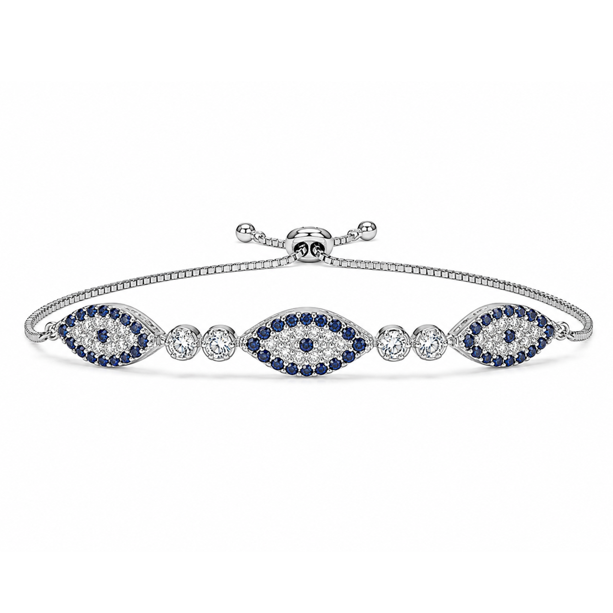 Trinity Evil Eye Bracelet - B1671SS