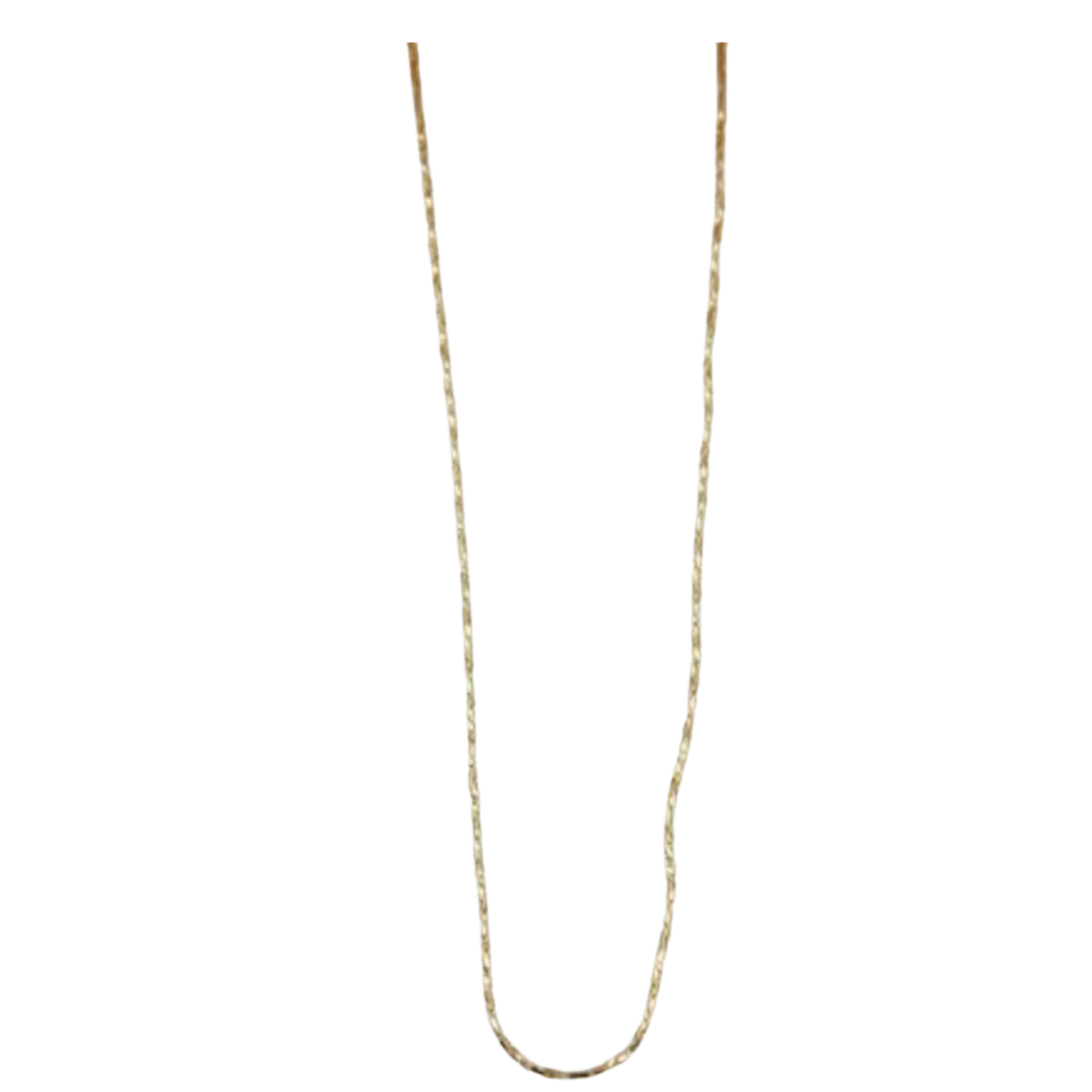 18k gold filled thin twisted chain