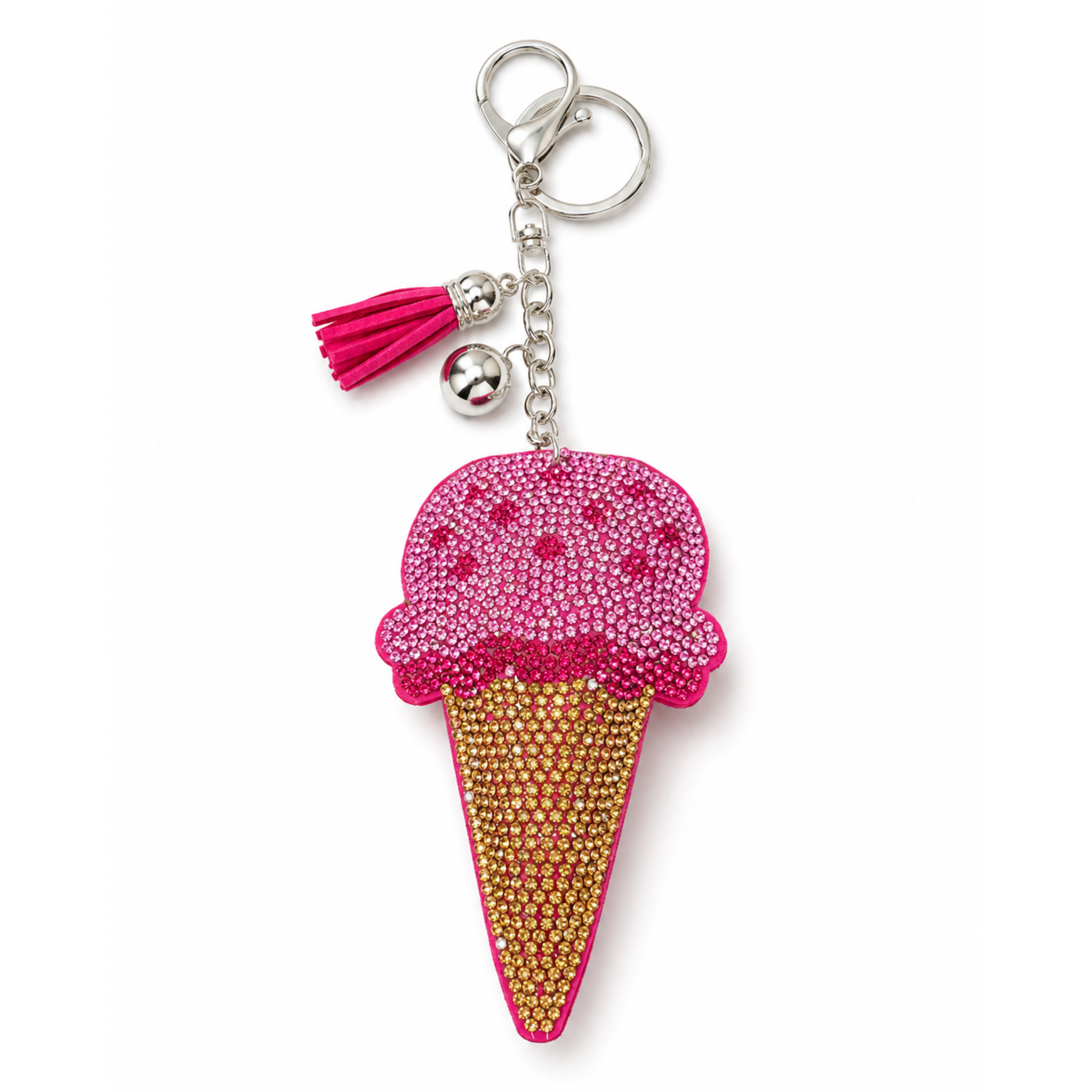 Ice Cream Cone Bag Charm