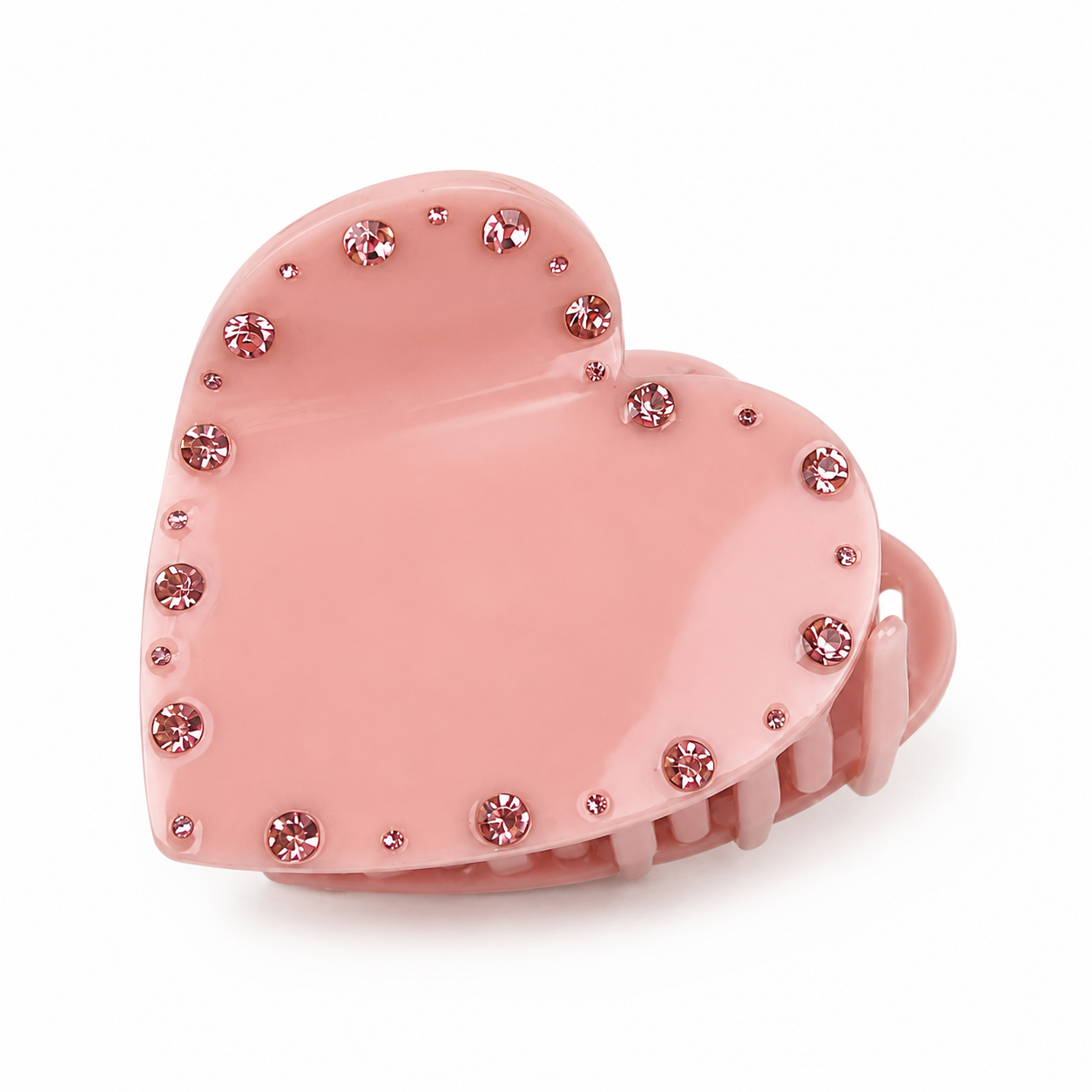Love Hair Clip with Rhinestones