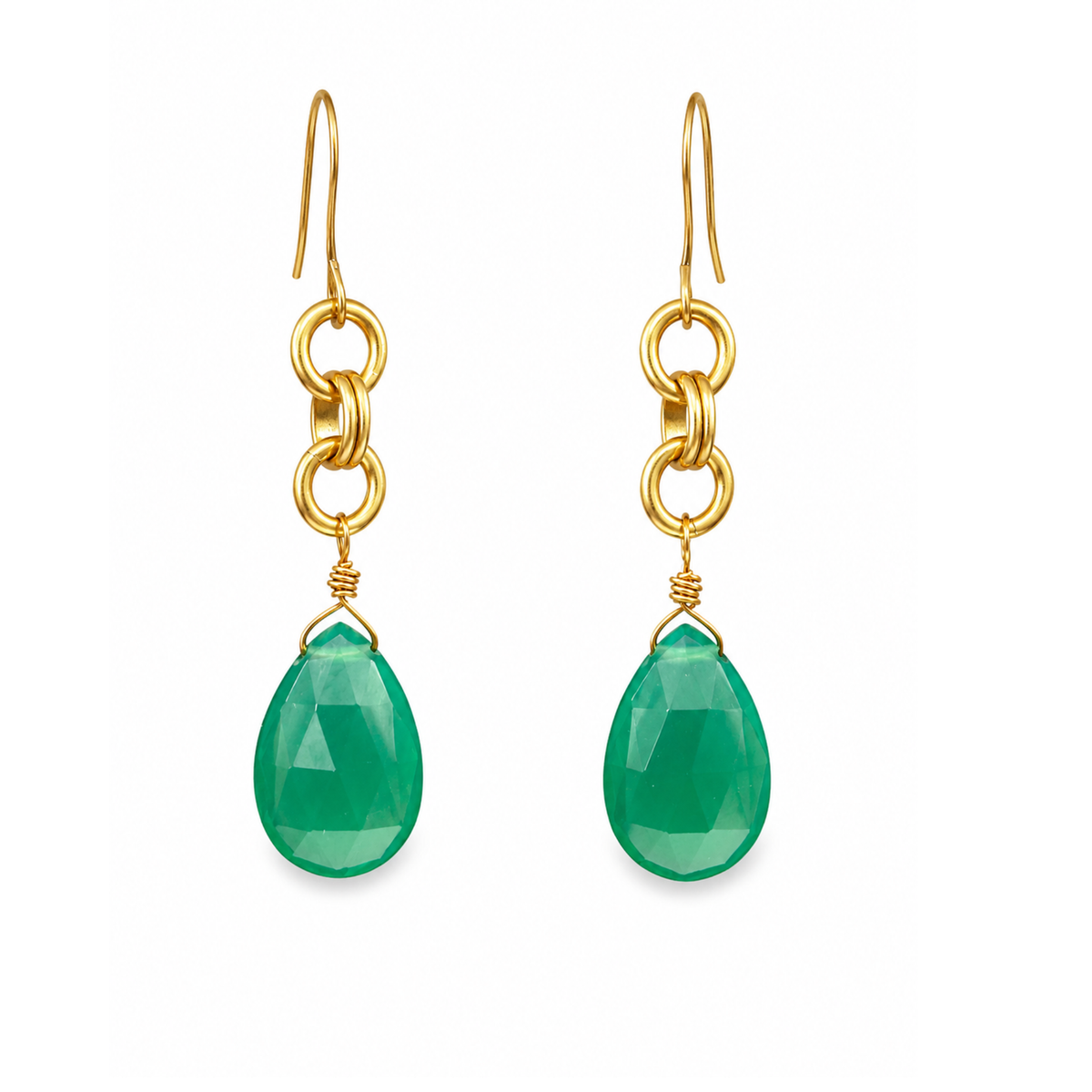 Pear Shape Earring On French Wire