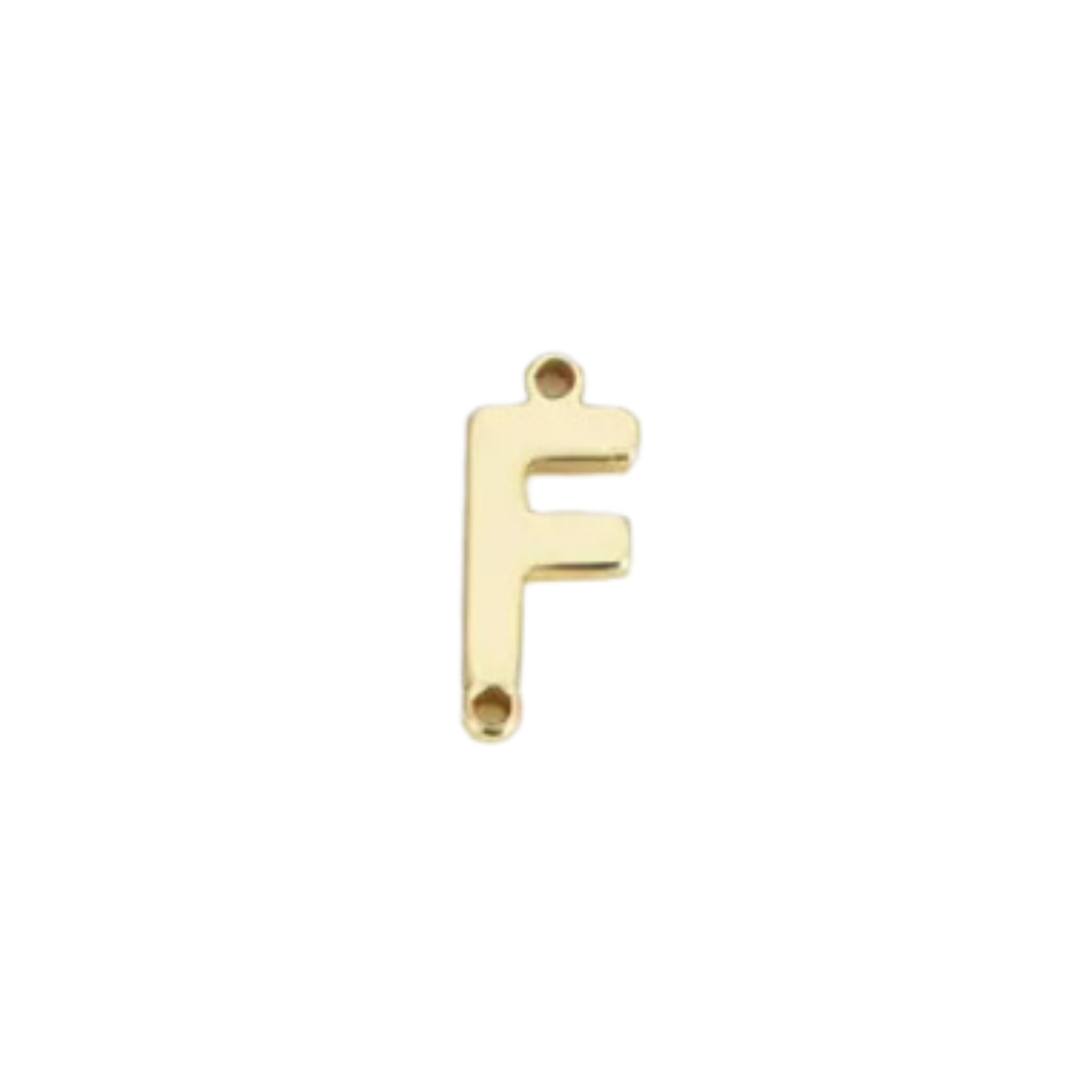 Dainty Initial Charm Connector, Alphabet Pendant