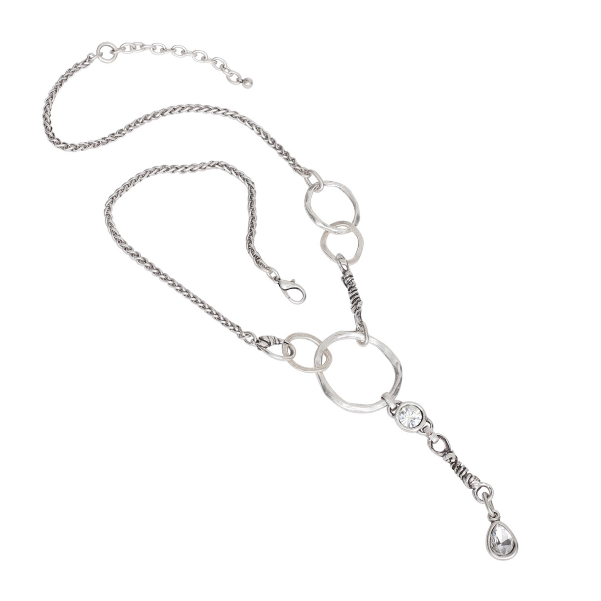 Chanour Luna Orbit Necklace featuring a celestial-inspired pendant on a delicate chain, stylish jewelry for everyday wear.