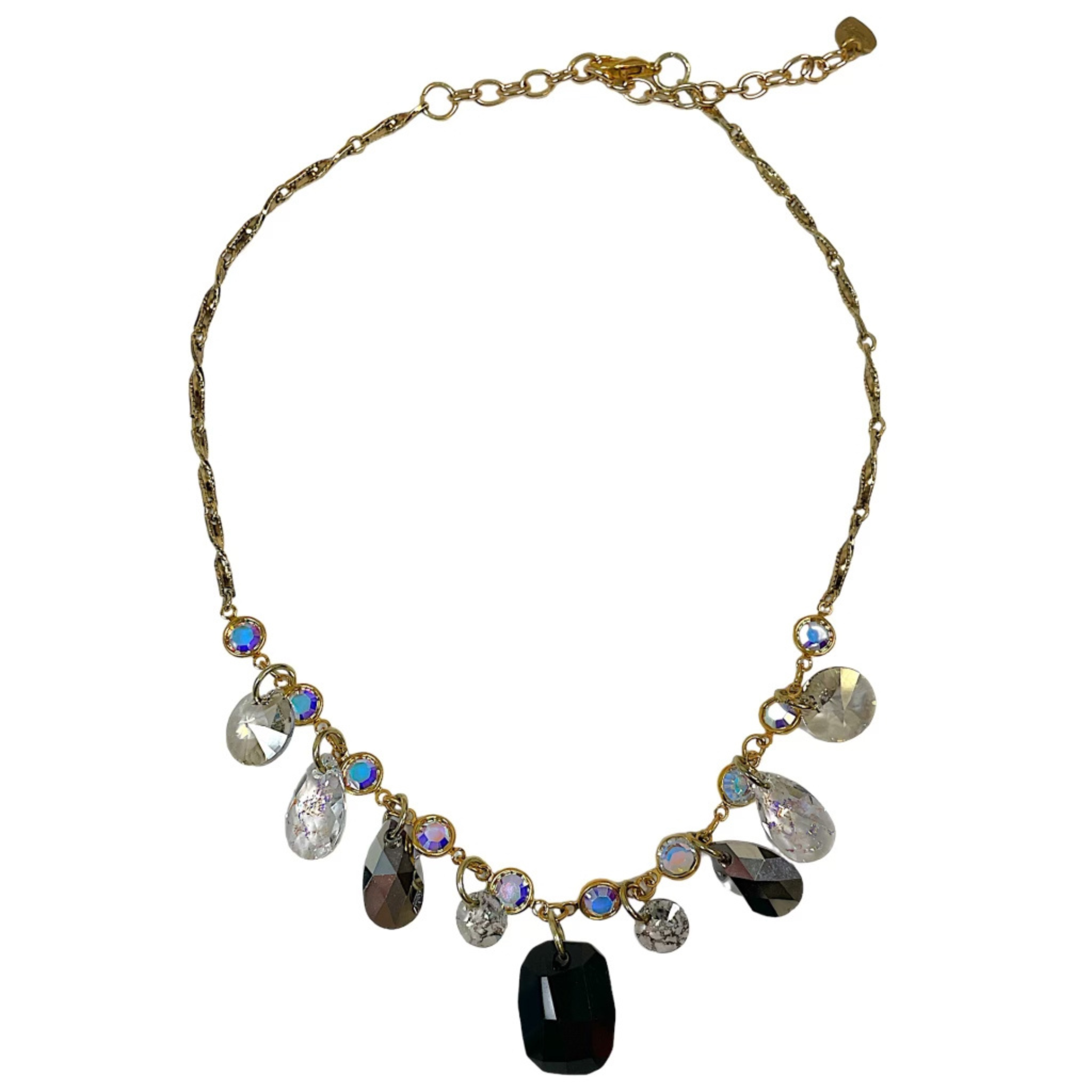 Multi crystal necklace