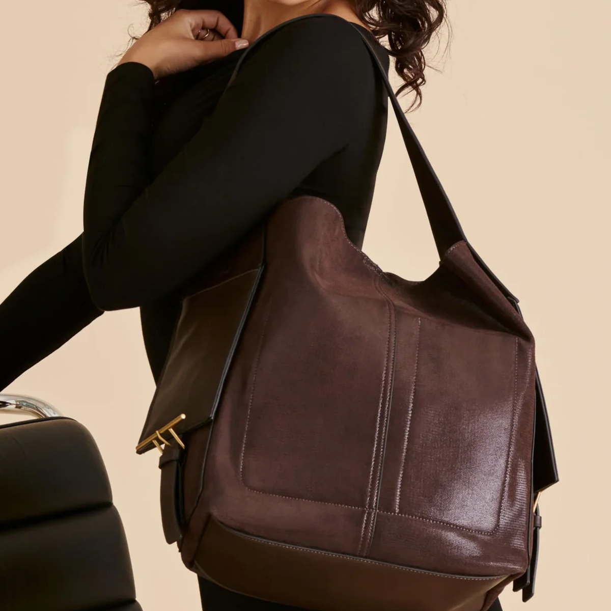 Arden Large Tote - Chocolate