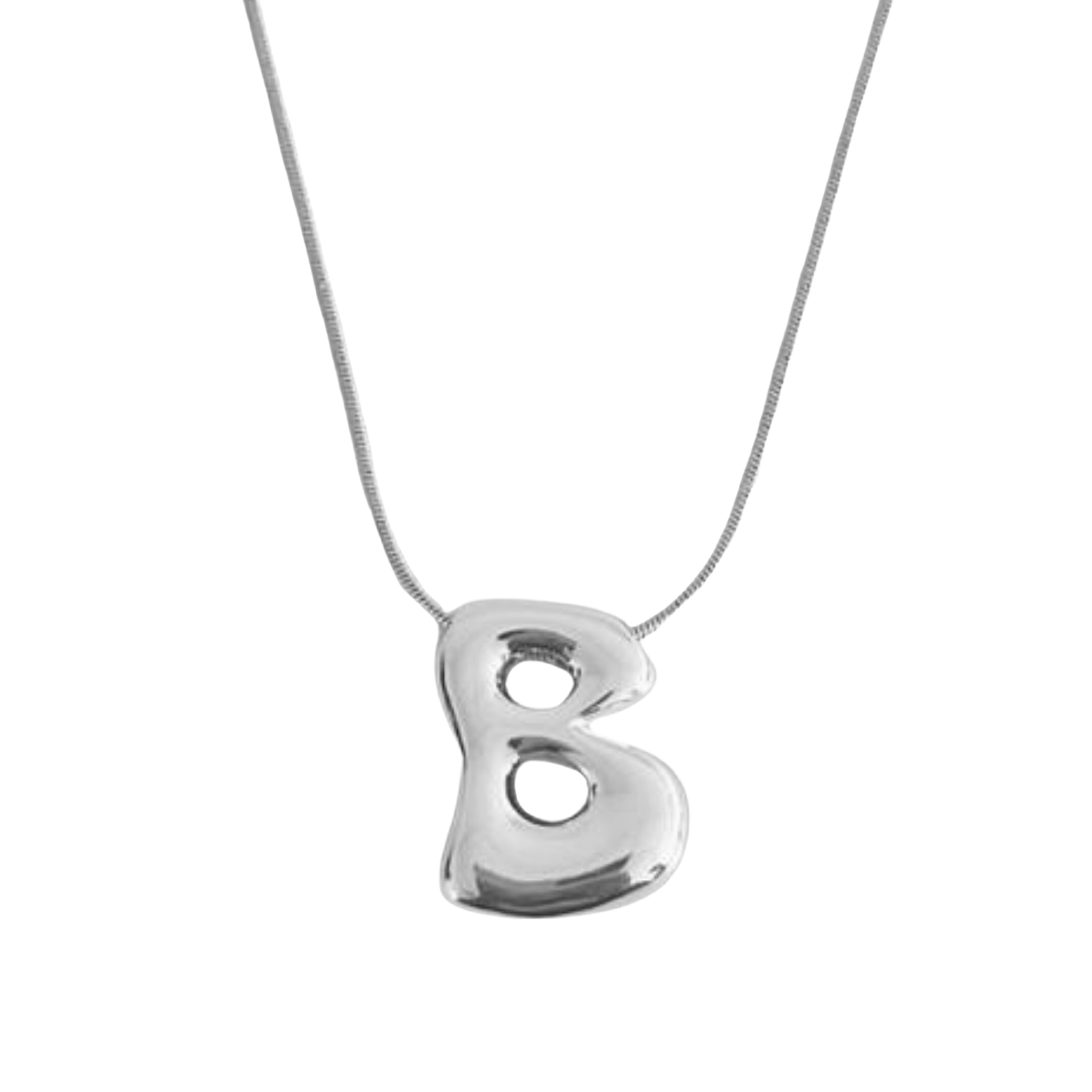 Balloon Letter Initial Necklace