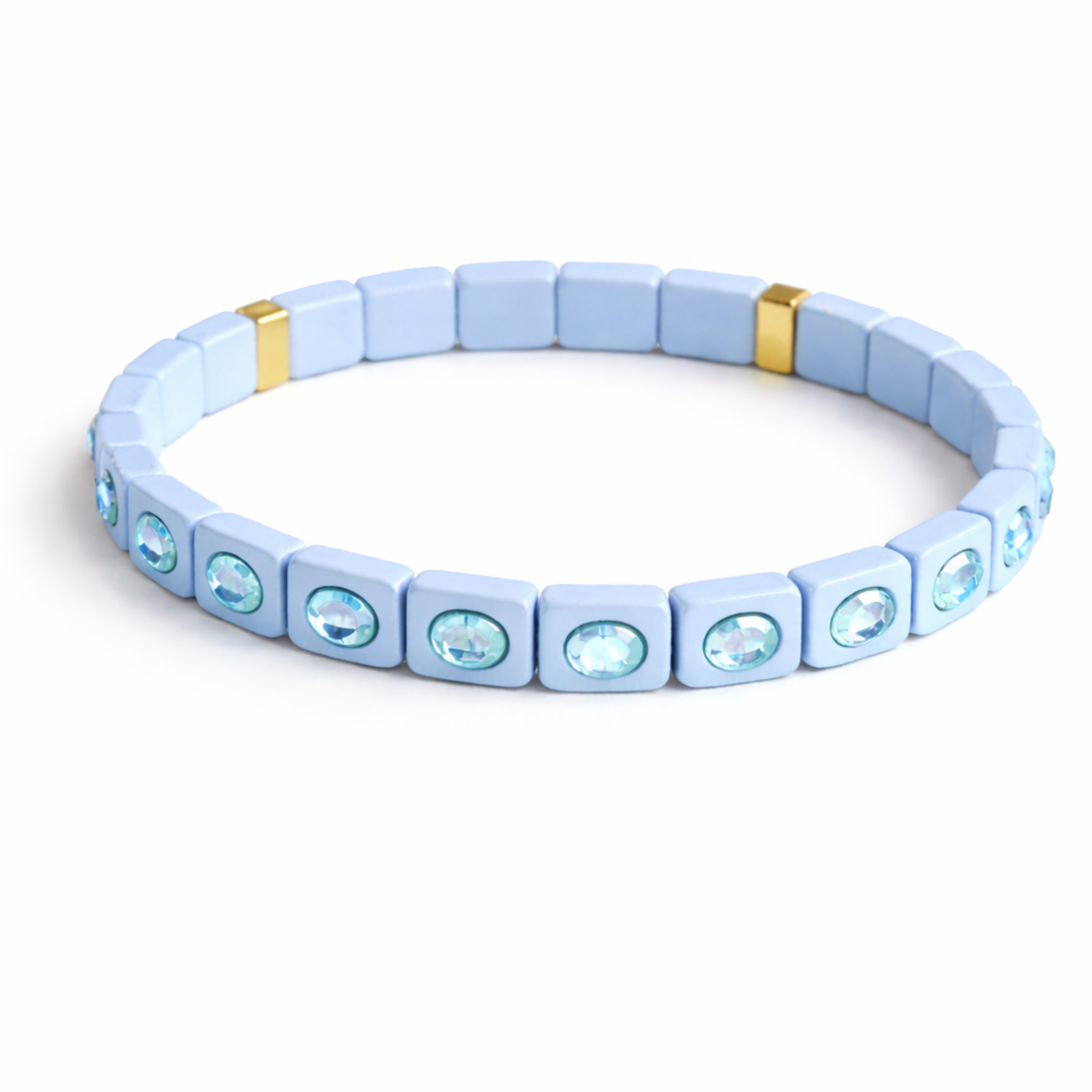 BELJOY Sylvie gemstone bracelet featuring colorful stones on a delicate chain, elegantly displayed on a neutral background.