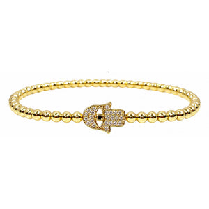 Gold - Clear Hamsa