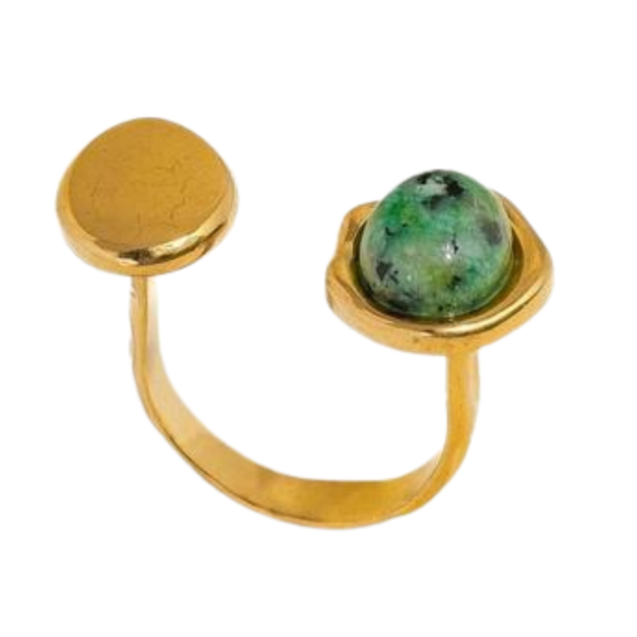 Orion Non-Tarnish Boho Adjustable Ring with Statement Stone