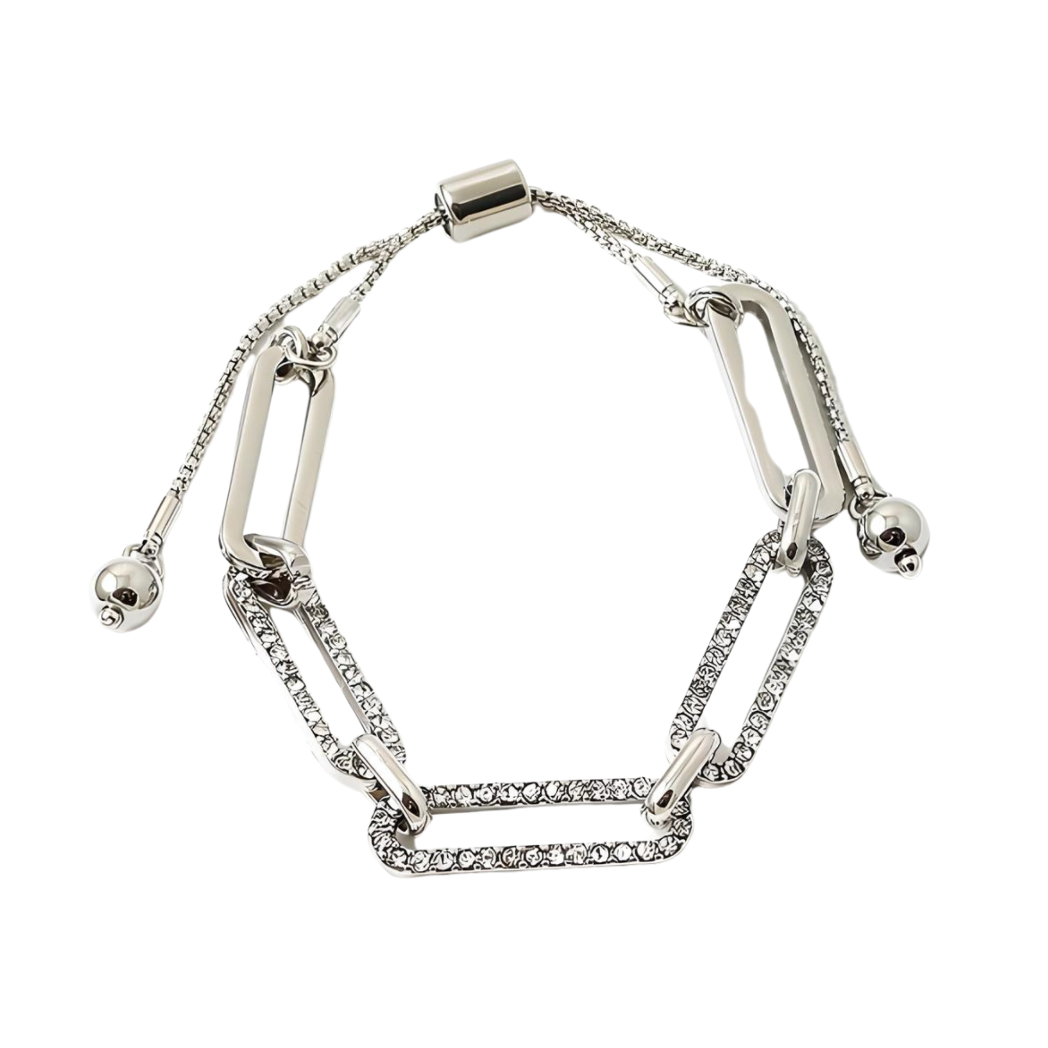 Dressy Link Pull Down Bracelet