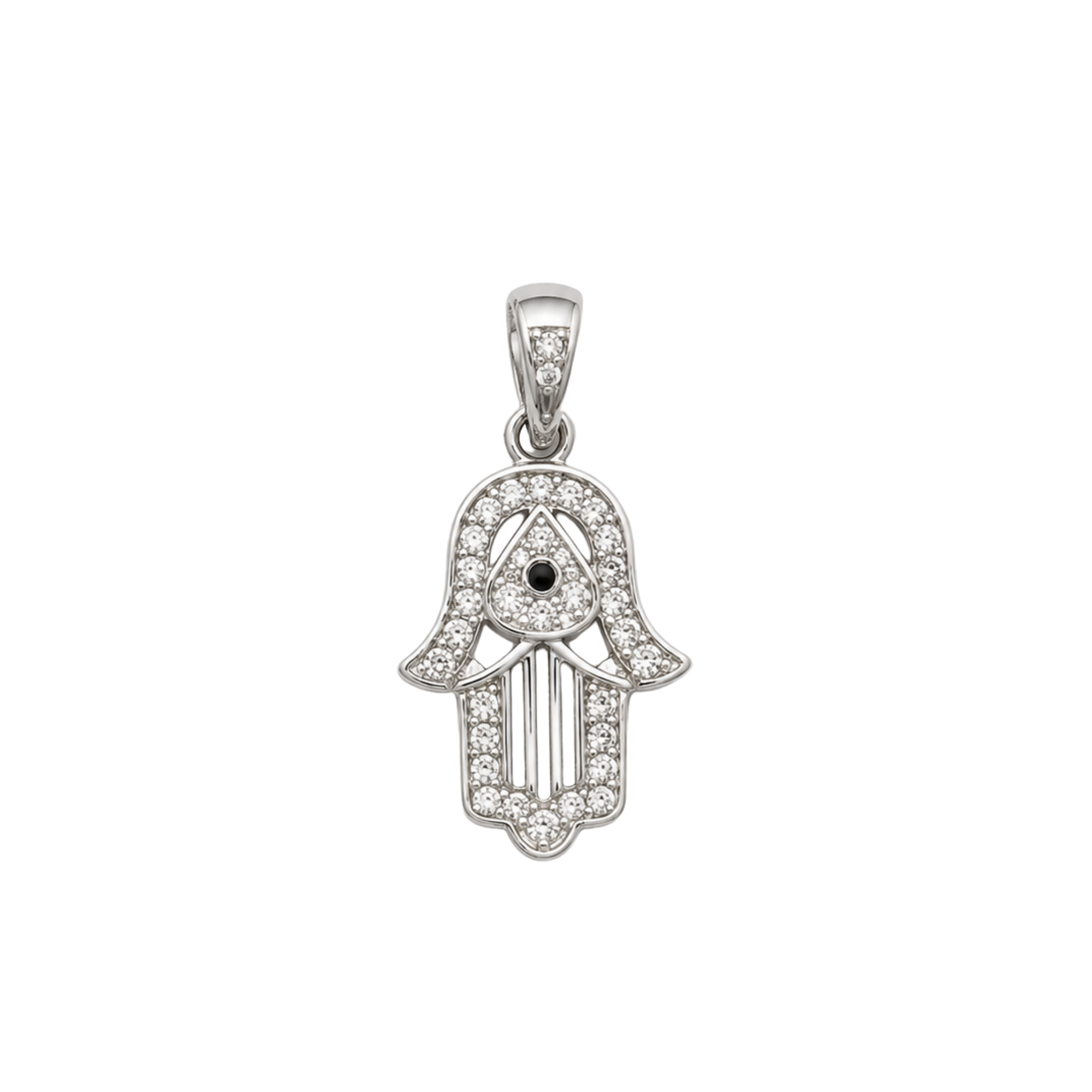 CZ Sterling Hamsa Charms