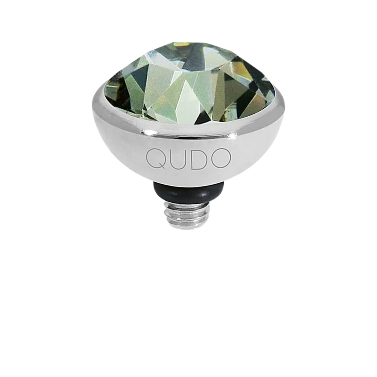 QUDO Black Diamond/Silver Bottone Top 10MM