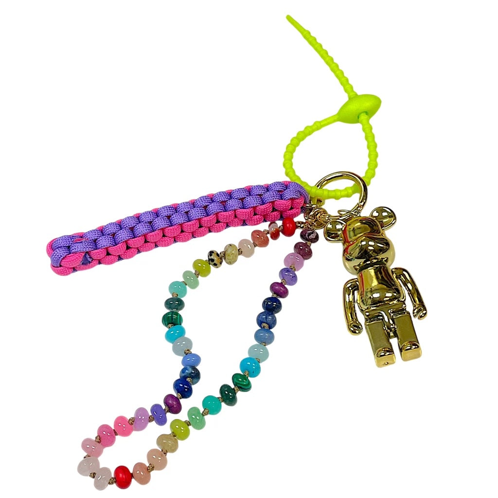 Gummy Bear Lanyard & Beaded Bag Charm