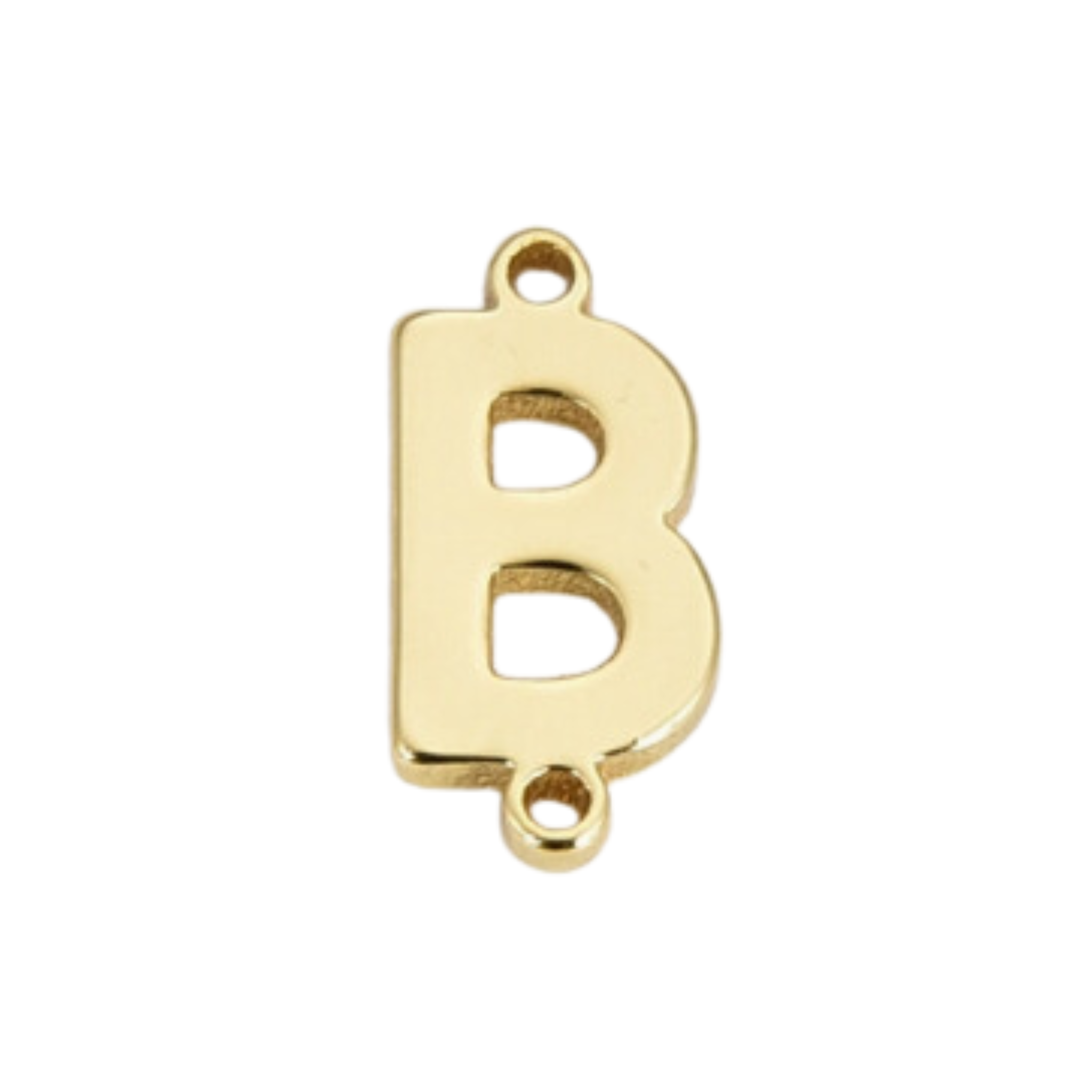 Dainty Initial Charm Connector, Alphabet Pendant