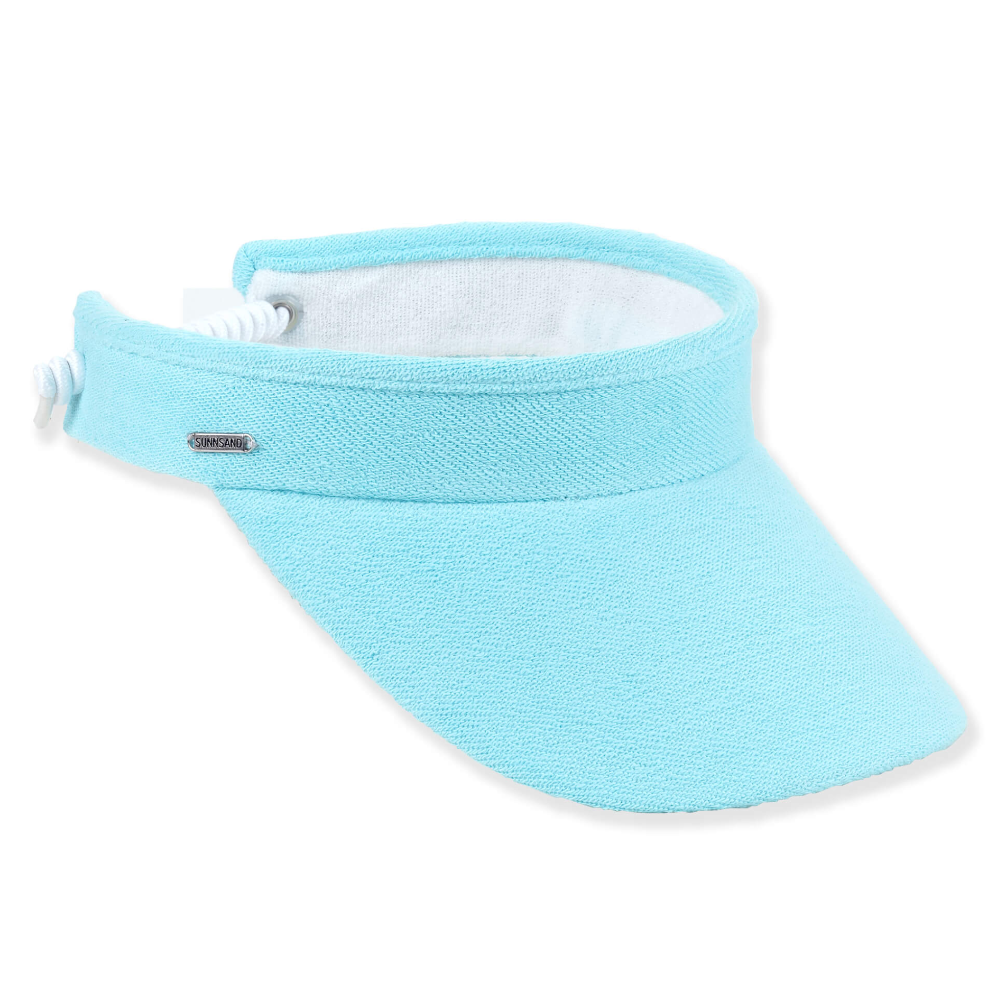 Sun N Sand terrycloth adjustable coil sizer hat with a comfortable brim and coil design, ideal for sun protection.