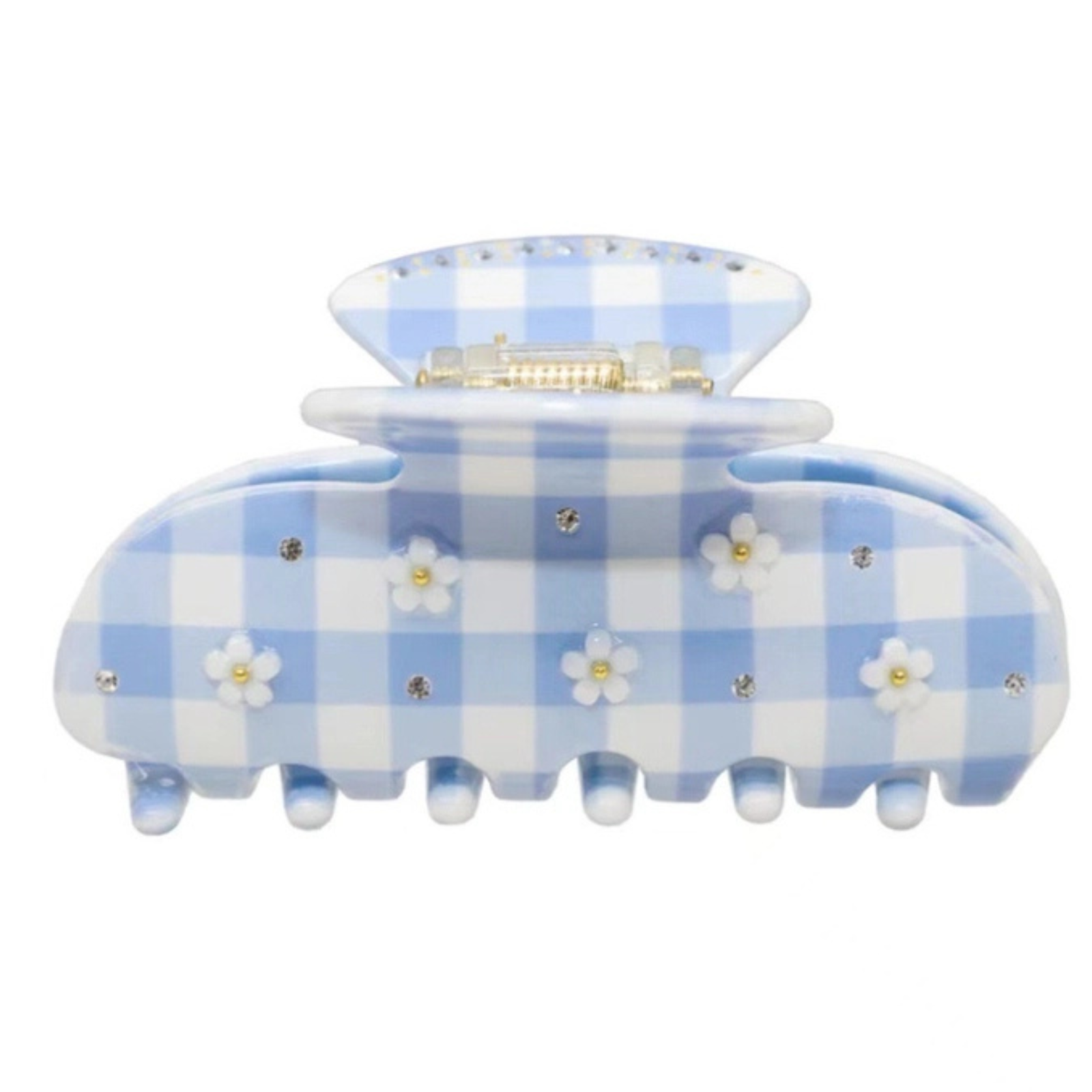 Gingham Daisy Hairclip